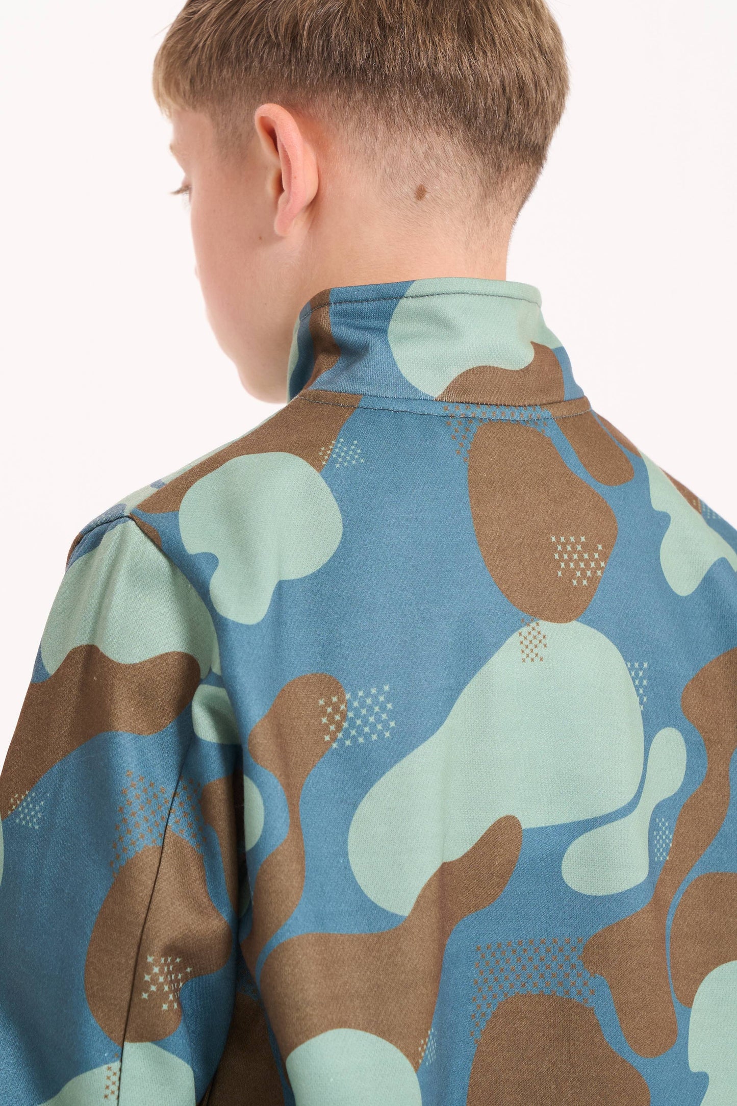 Hype Boys Contour Camo Zip Fleece