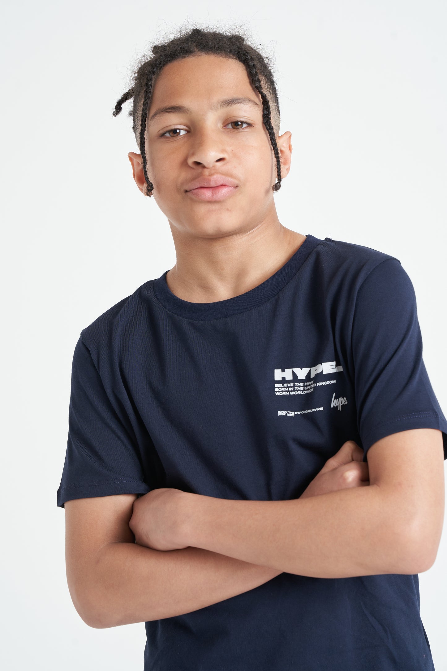 Hype Kids Navy Block T-Shirt