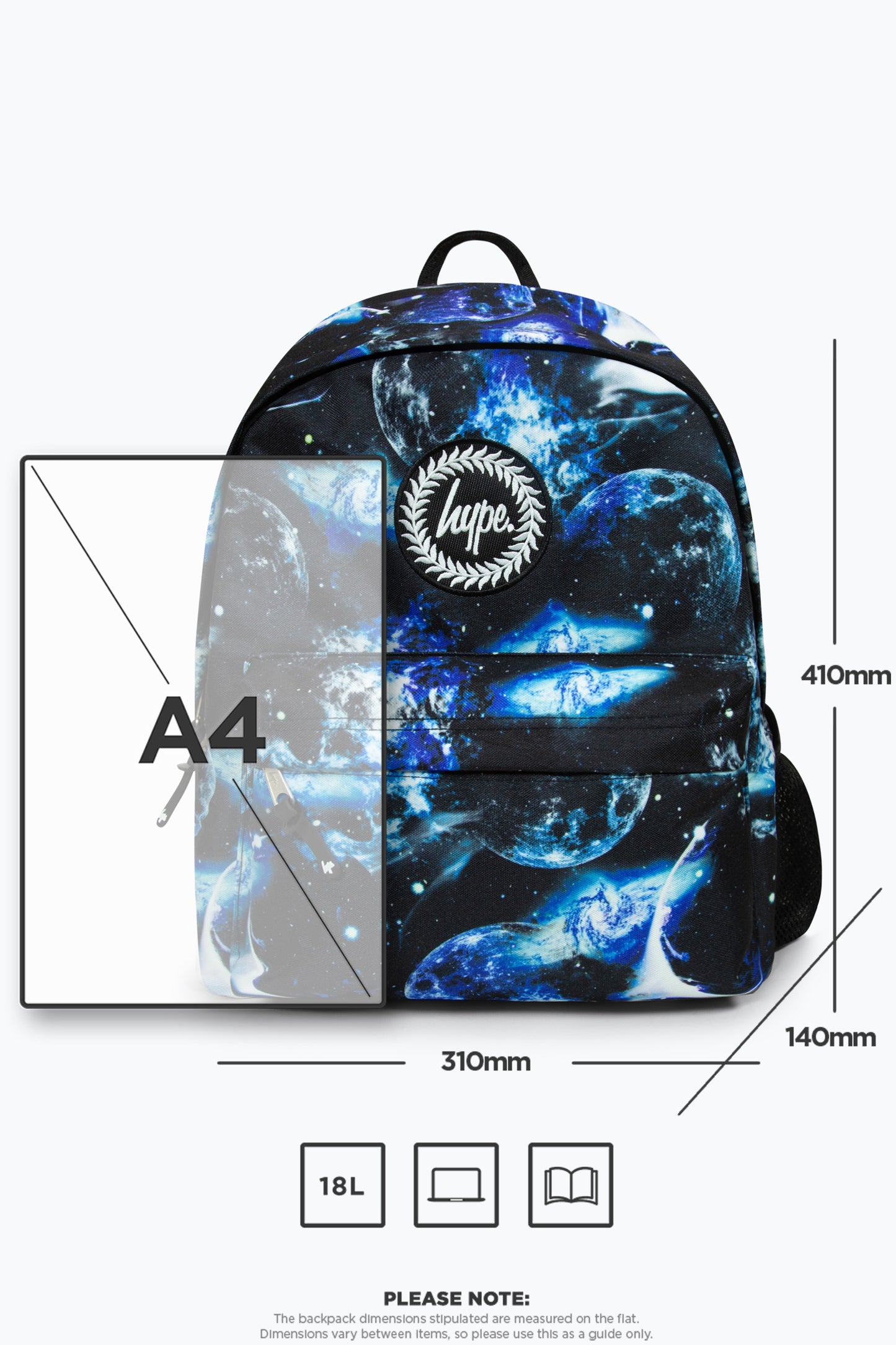 Hype Iconic Black/Blue Moons Boys Backpack