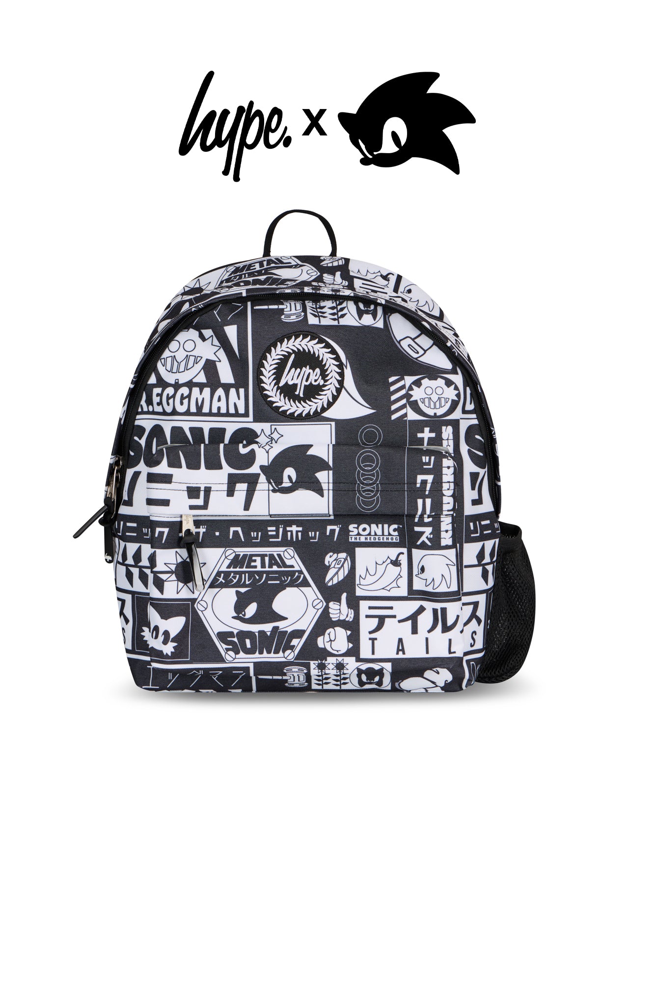Hype x Sonic The Hedgehog™ Black Mono Sonic Backpack