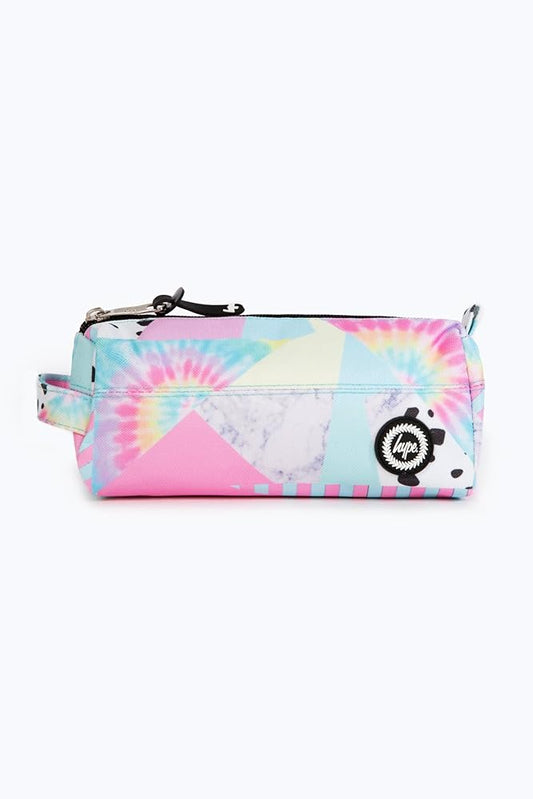 Hype Girls Multi Pastel Collage Pencil Case