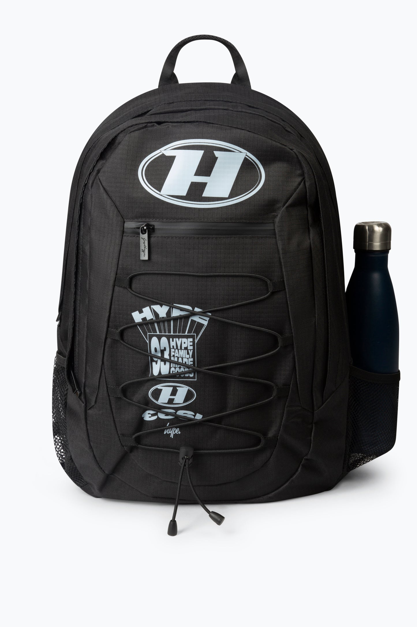 Hype Kids Black Maxi Oval Stack Backpack