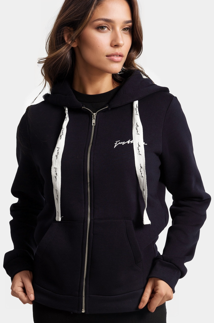 Hype Womens Navy Scribble Zip Hoodie