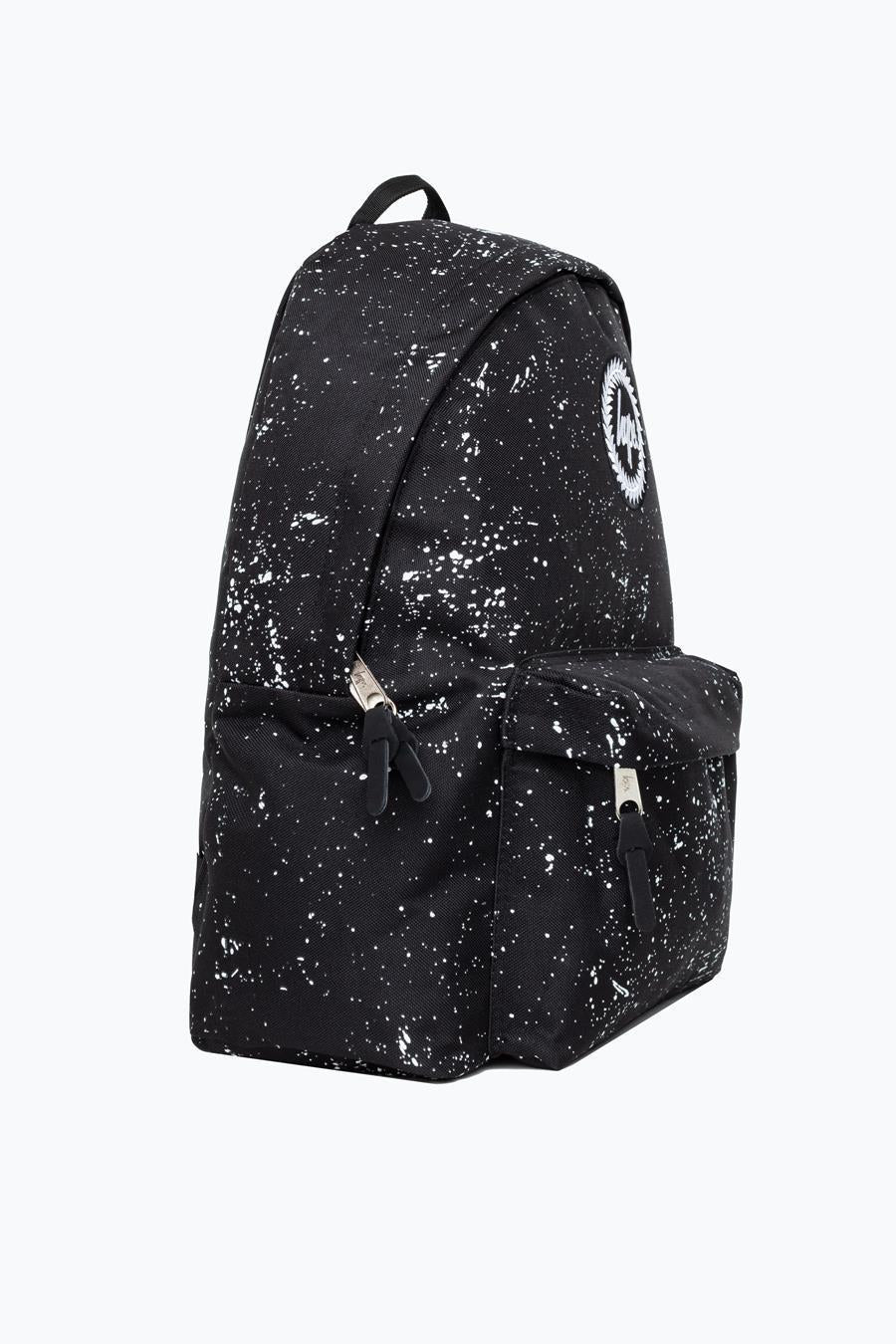 Hype Unisex Black/White Splatter School Backpack