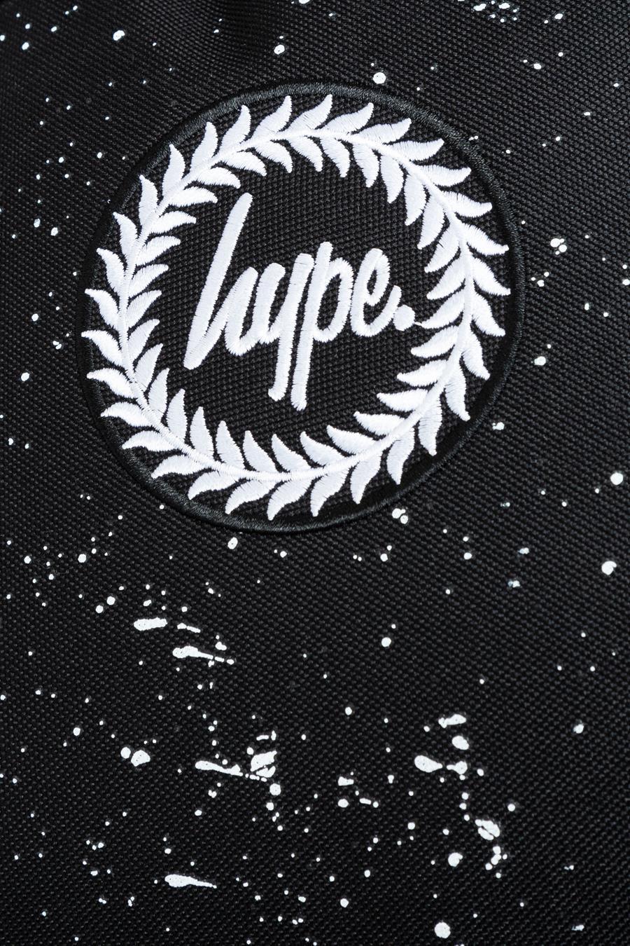 Hype Unisex Black/White Splatter School Backpack