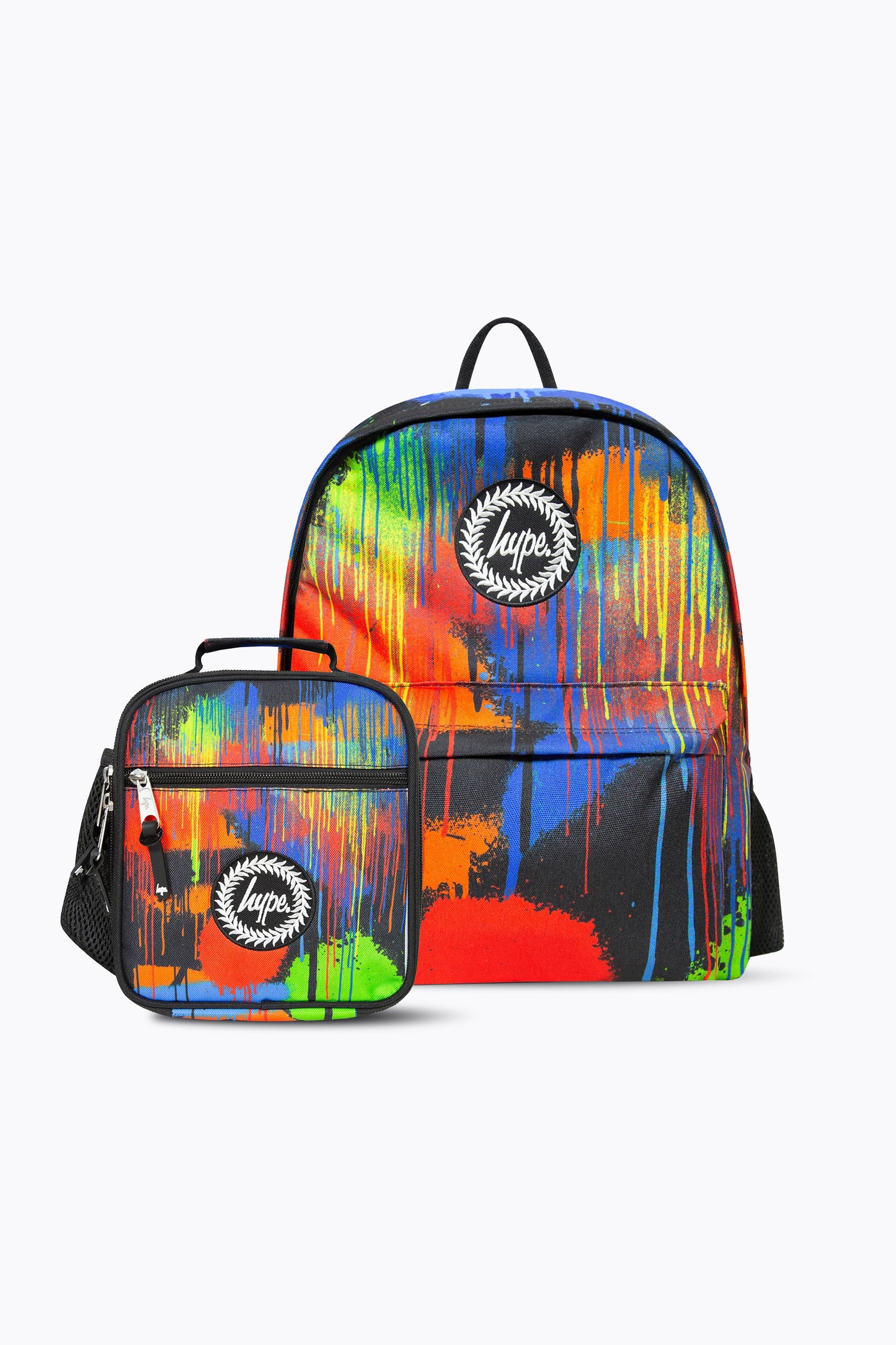 Hype Boys Multicoloured Spray Paint Backpack & Lunch Bag Bundle