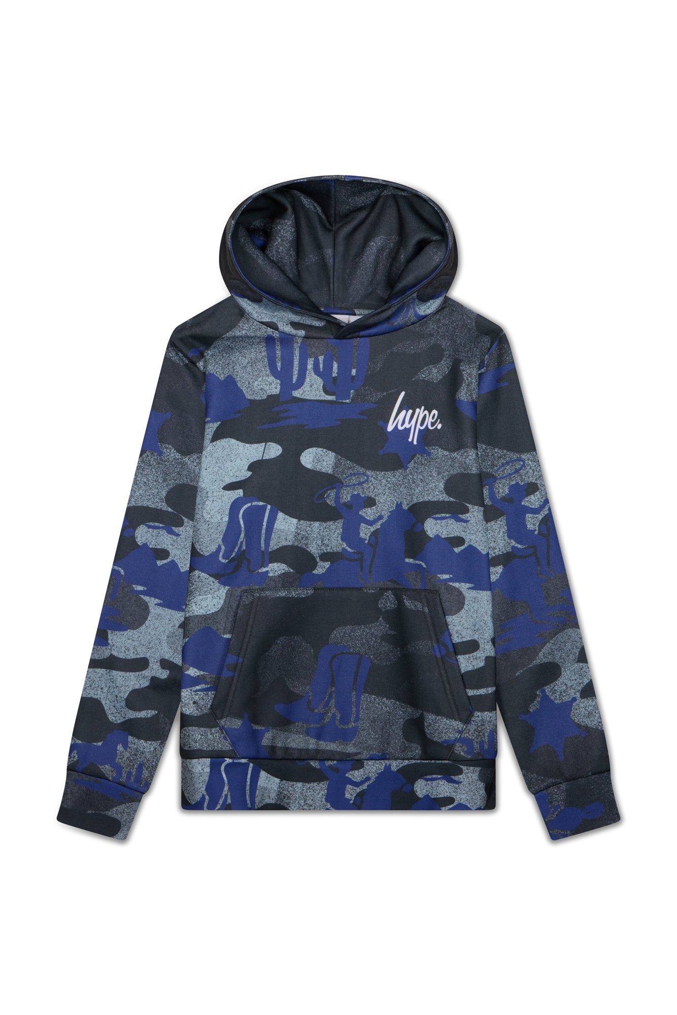 Hype Boys Black Cowboy Camo Hoodie