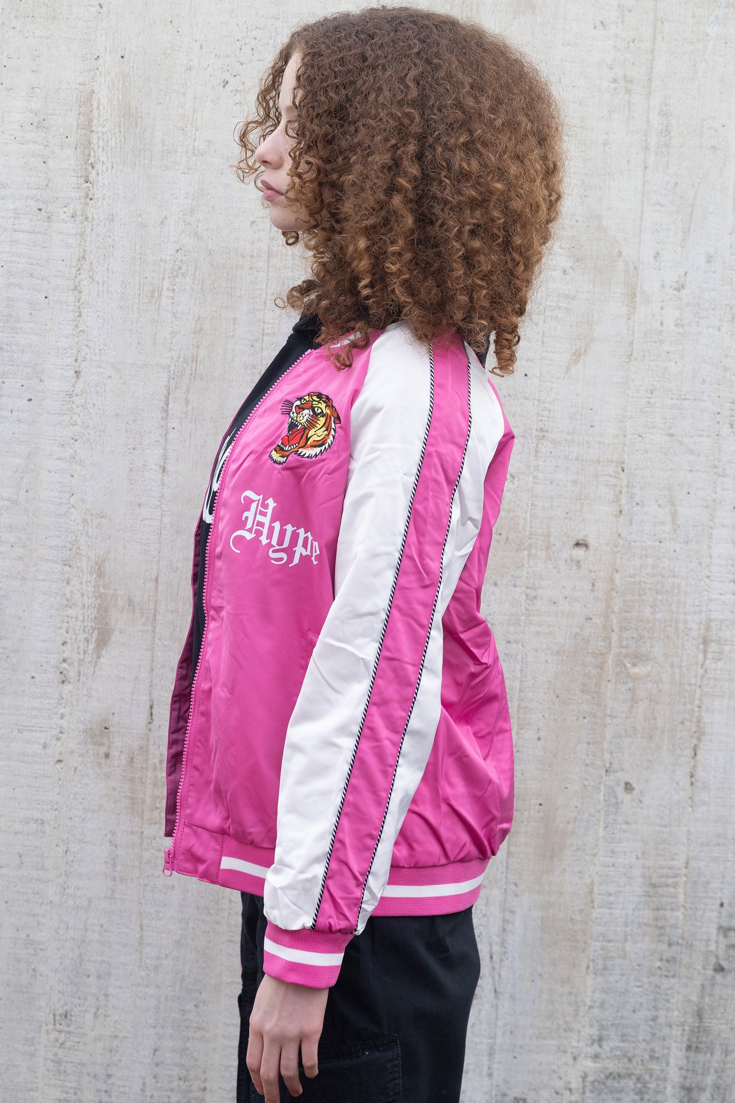 Hype X Ed Hardy Girls Pink Tiger Souvenir Jacket