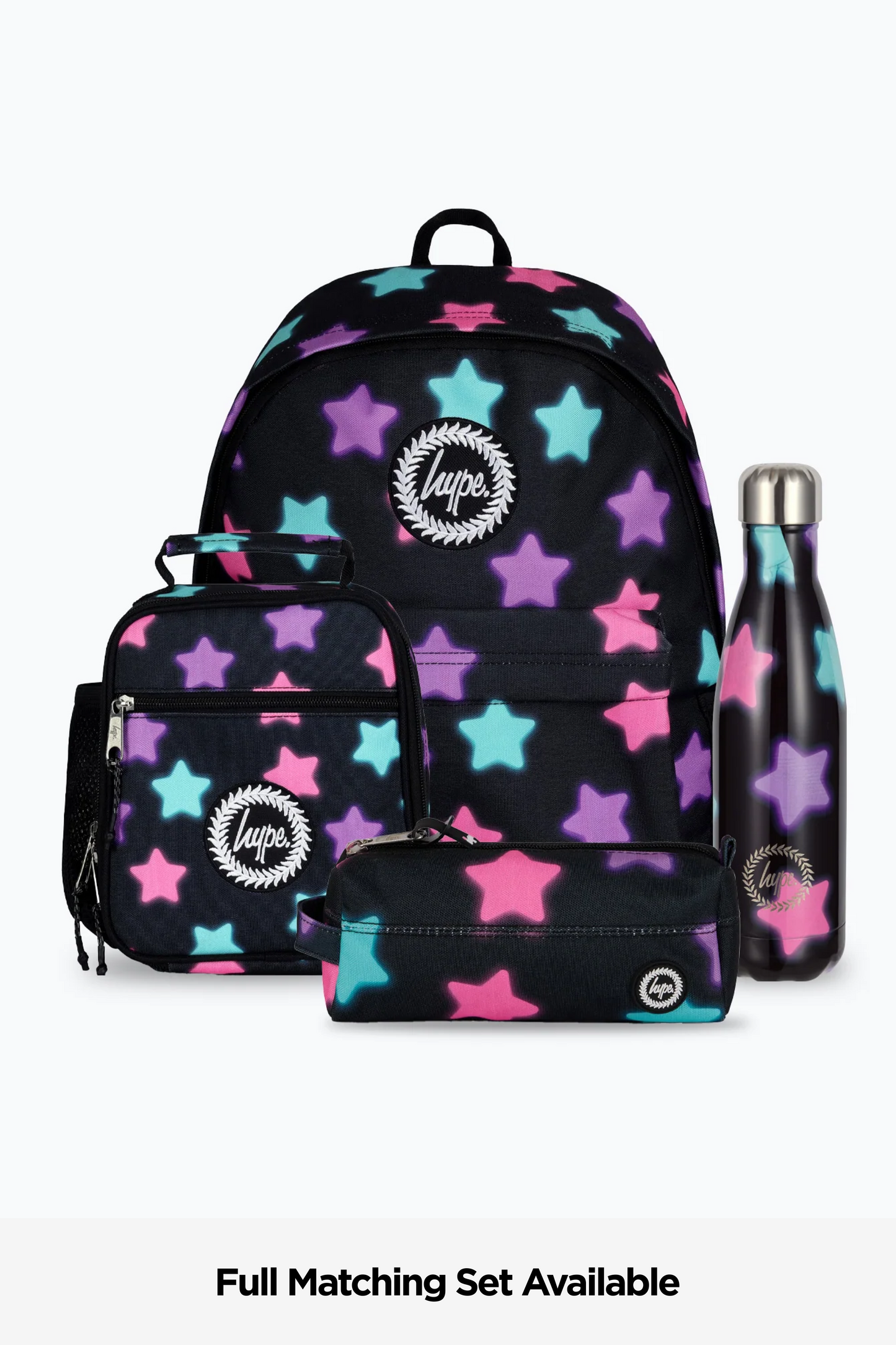 Hype Unisex Black Star Glow Backpack