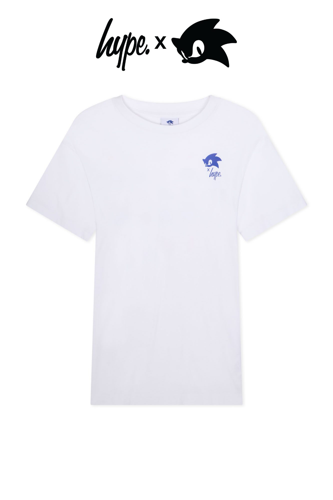 Hype x Sonic The Hedgehog™ Mens White Sonic Comic T-Shirt