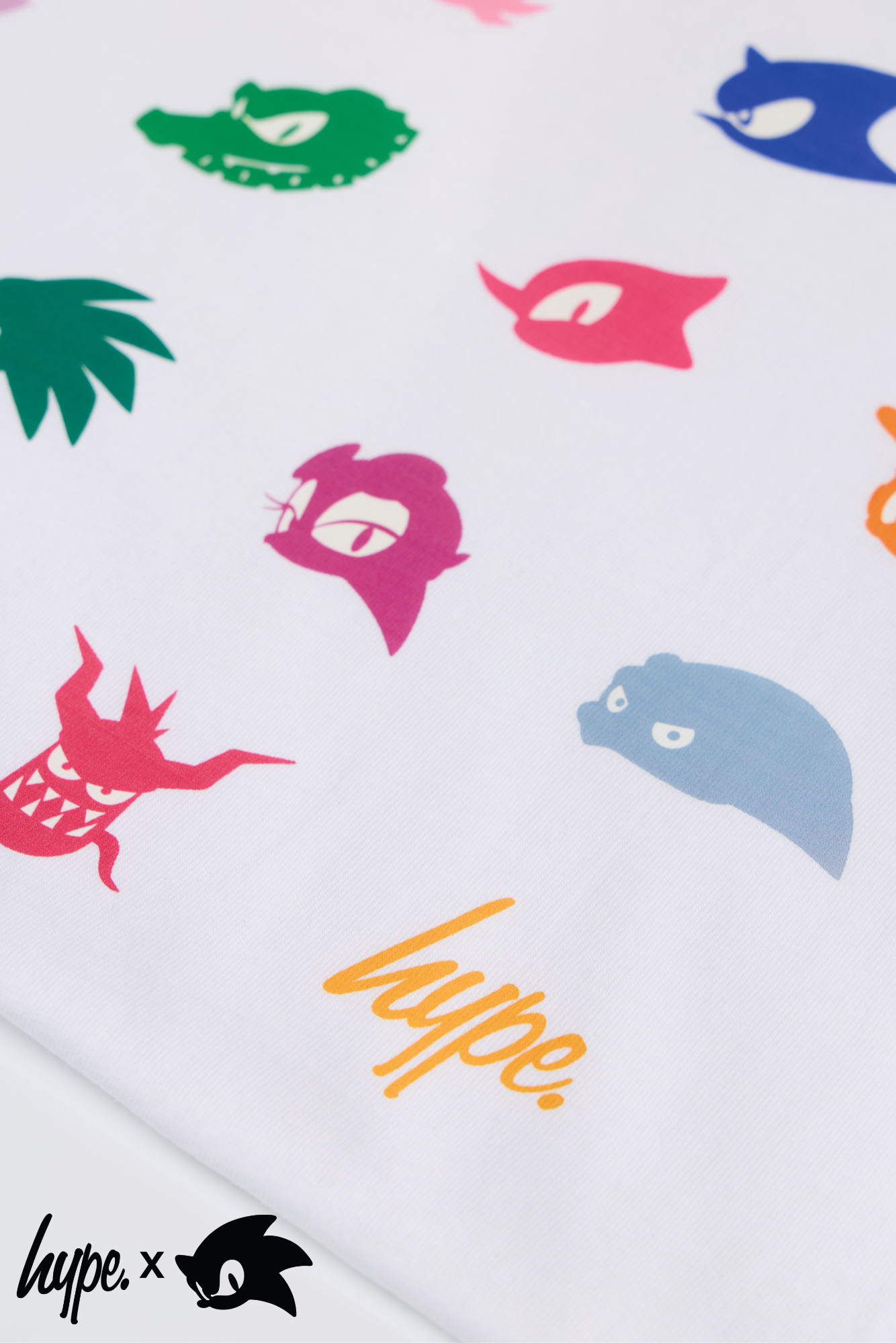 Hype x Sonic The Hedgehog™ Mens White Sonic Comic T-Shirt