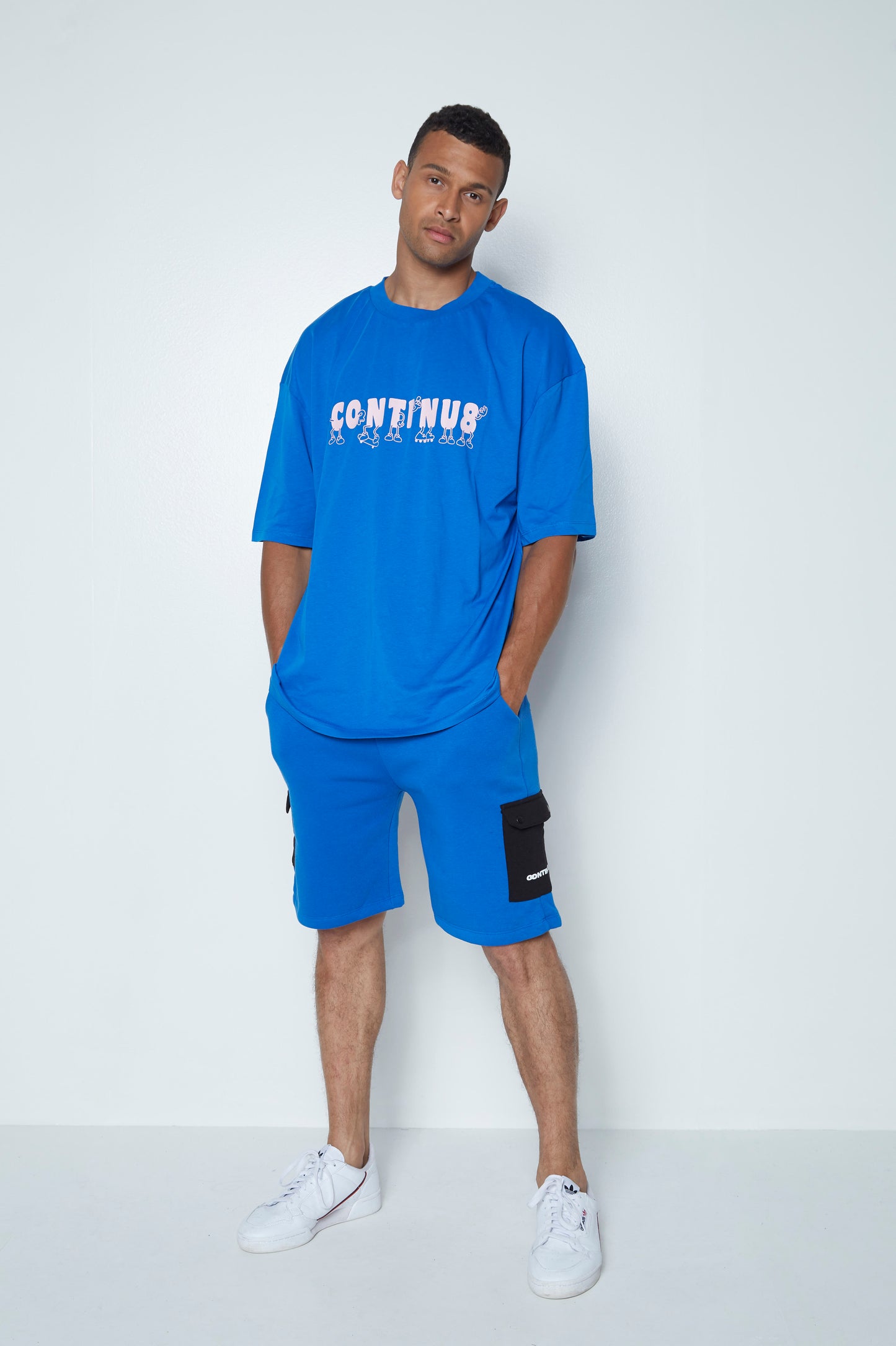 Continu8 Unisex Cobalt Novelty Boxy T-Shirt