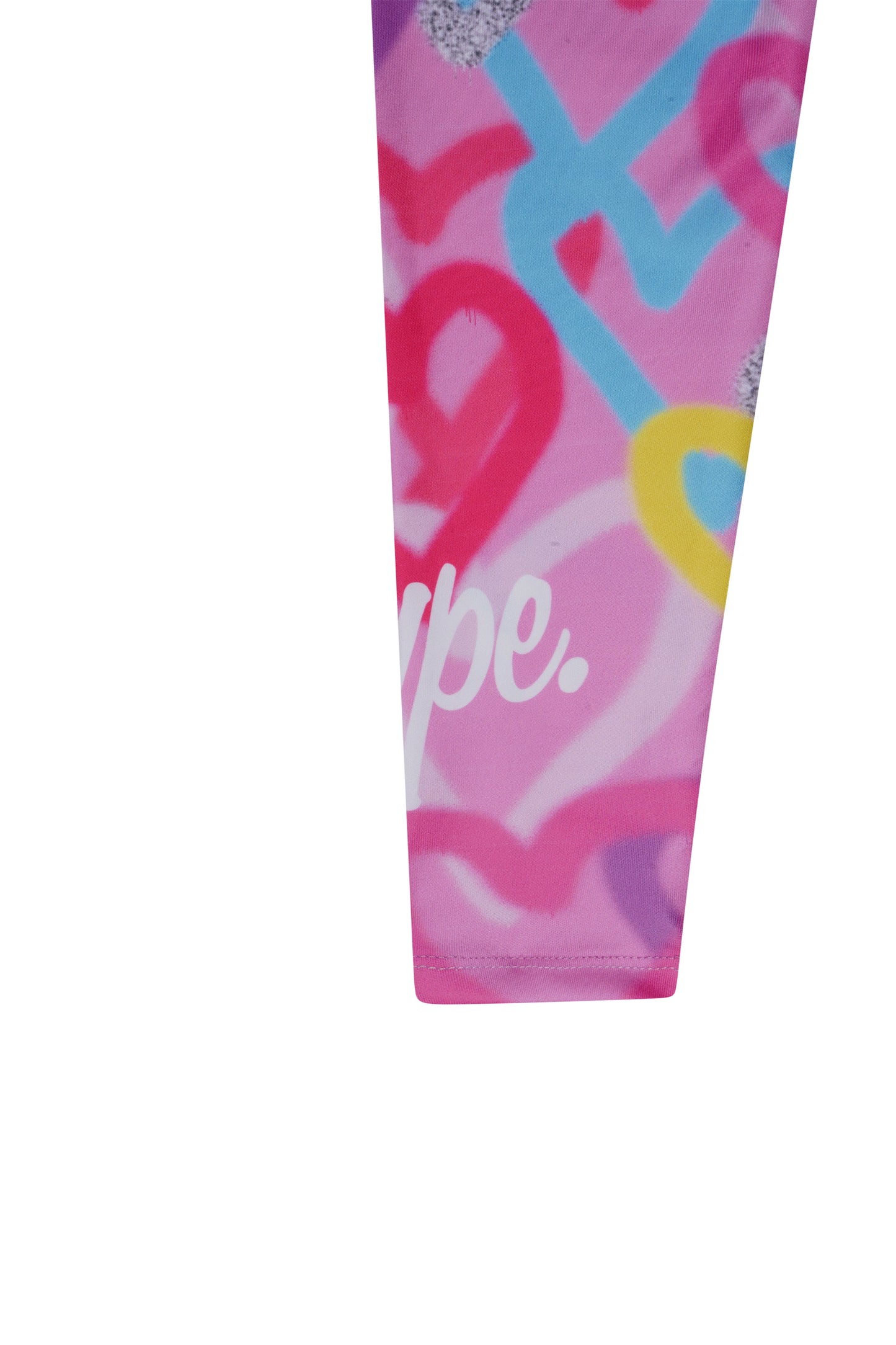 Hype Girls Pink Graffiti Hearts Legging