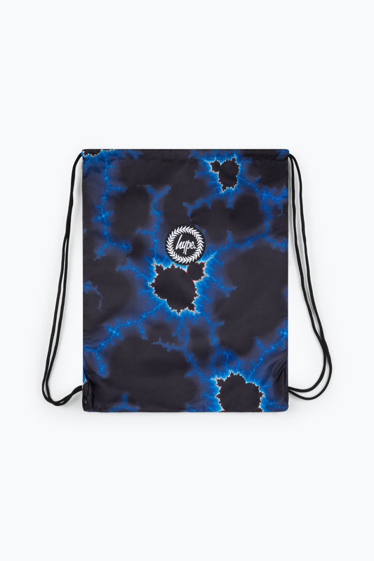 Hype Boys Black Electric Nucleus Drawstring Bag