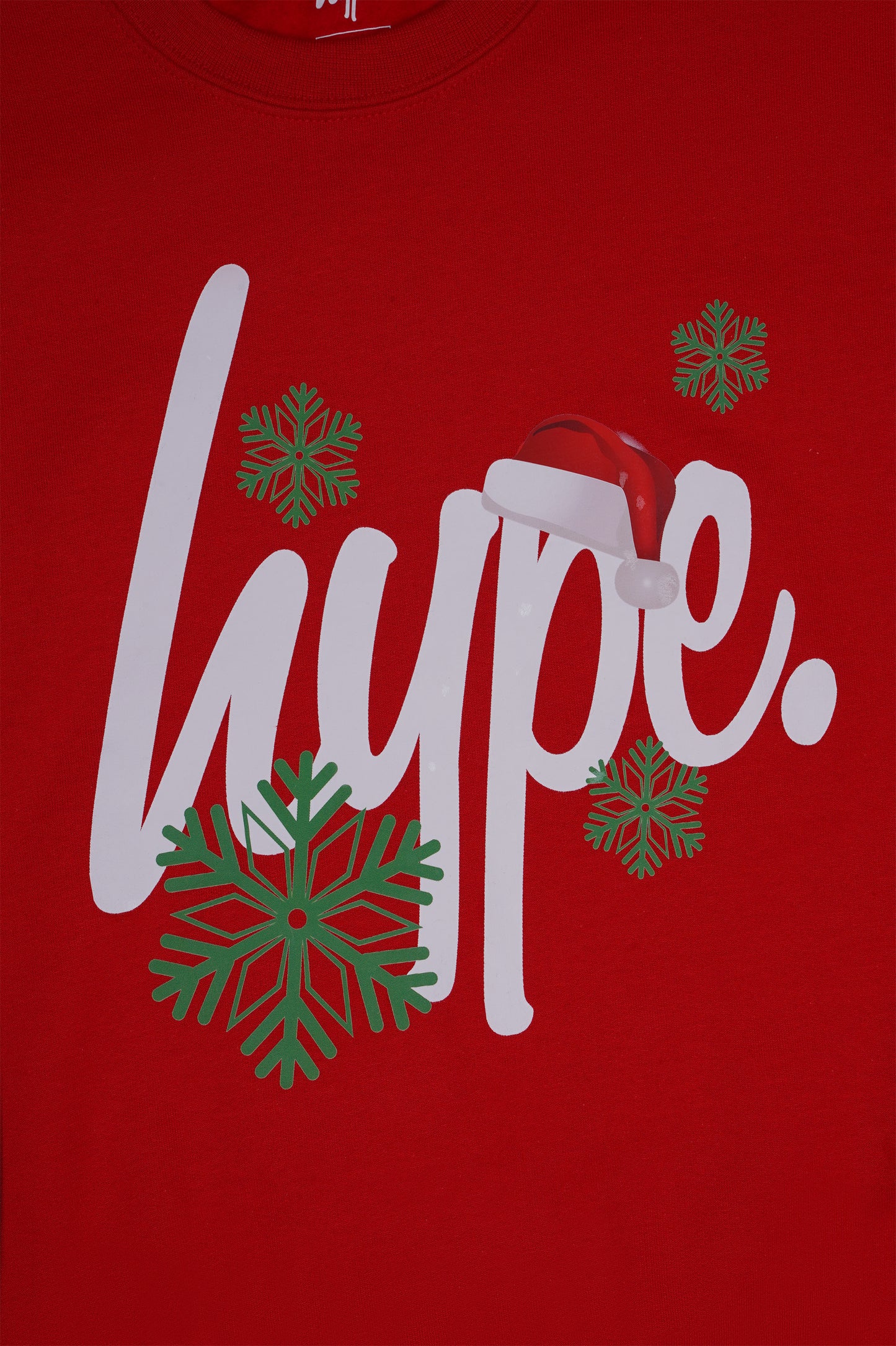 Hype Adults Red Christmas Script Sweatshirt