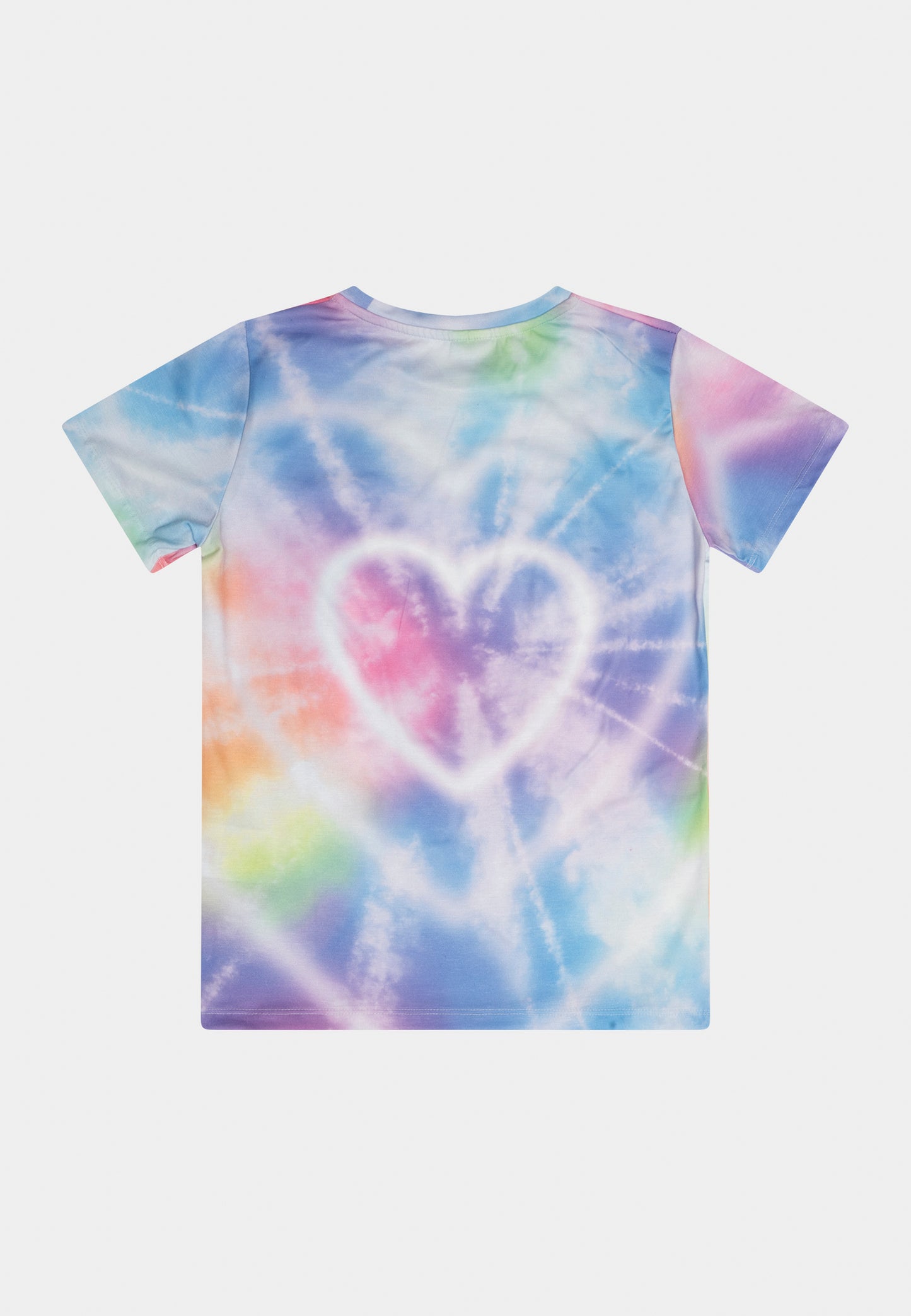 Hype Girls Multi Heart Tie-Dye T-Shirt