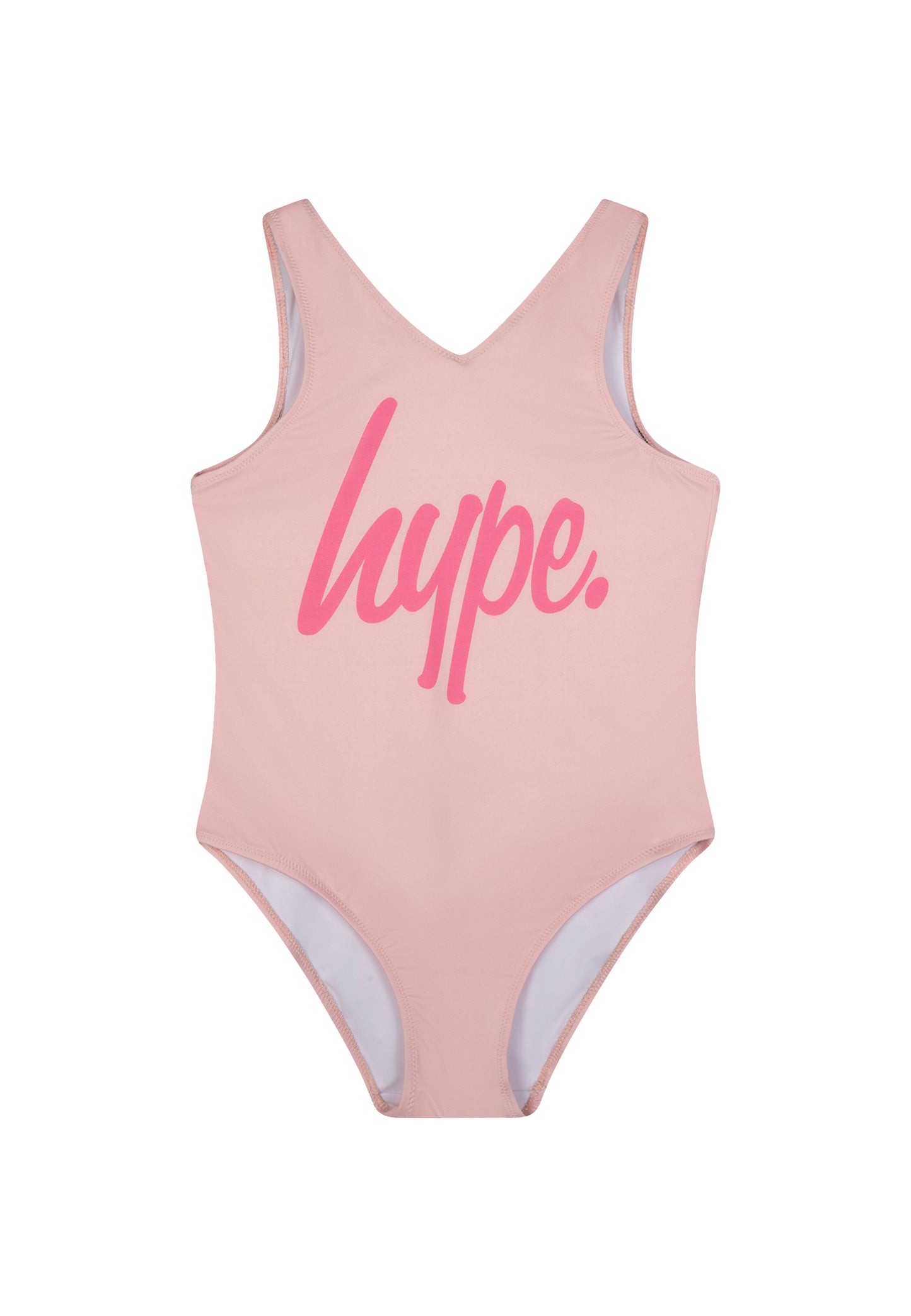 Hype Girls Pink Script Swimsuit