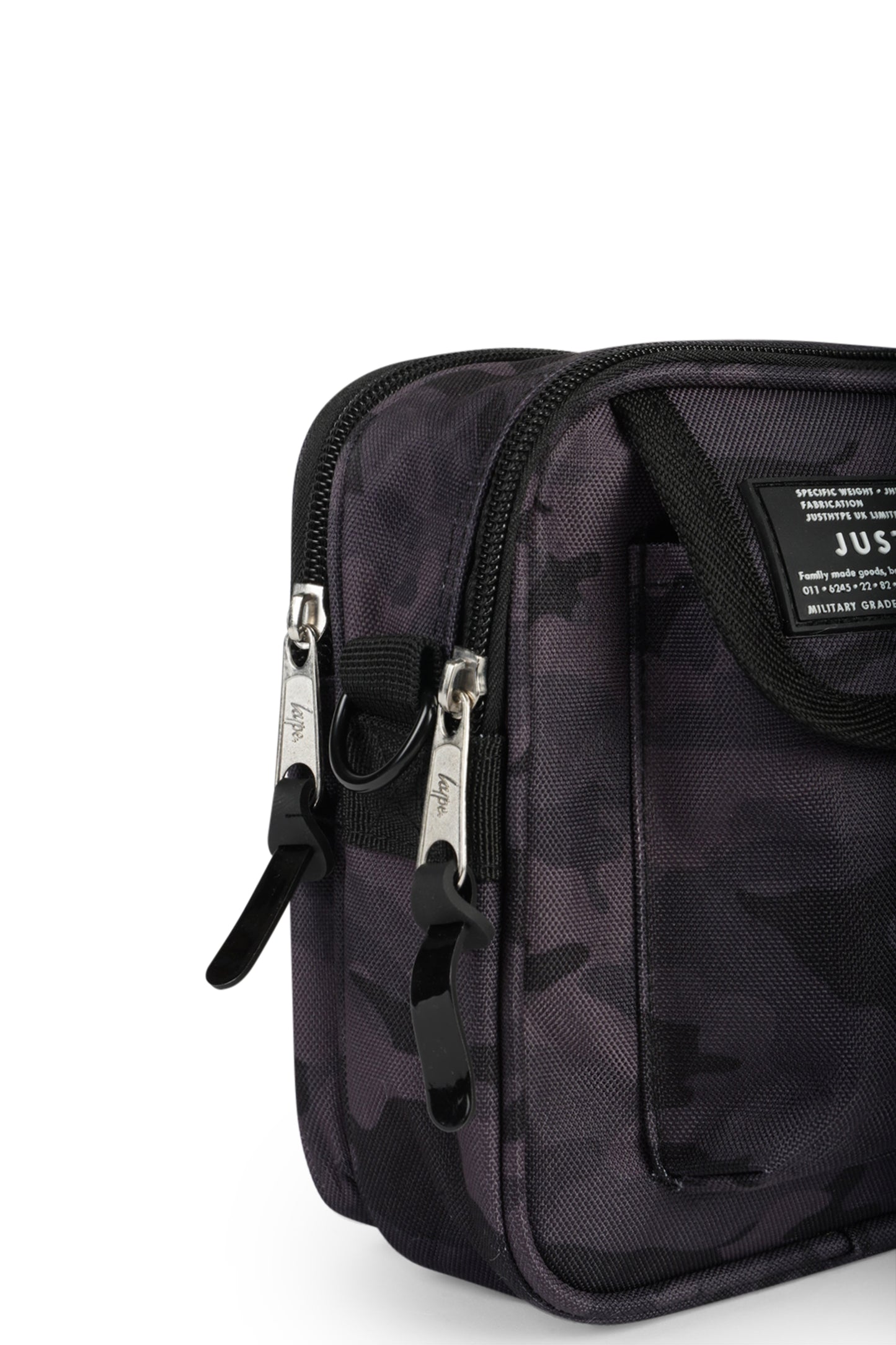 Hype Boys Black Tech Camo Camera Bag