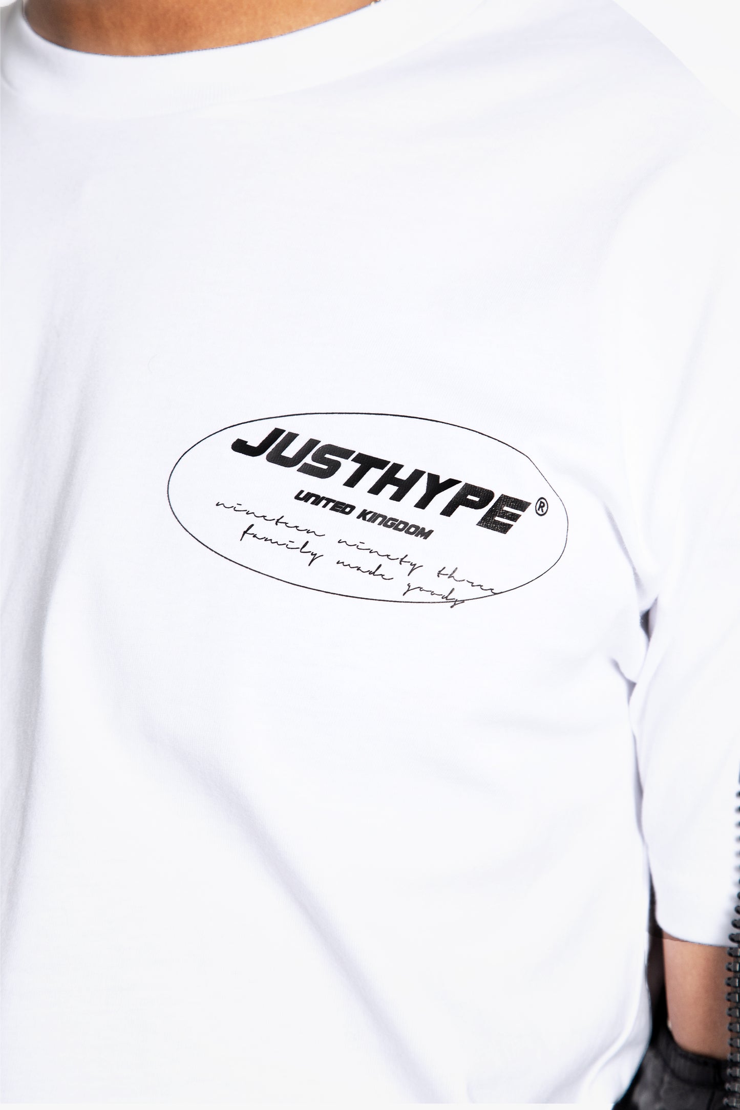 Hype Adults White Oval T-Shirt