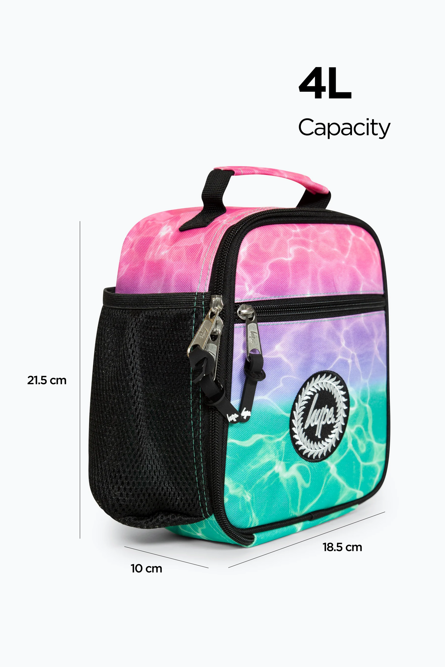 Hype Girls Pink/Turquoise Pastel Pool Backpack & Lunch Bag Bundle