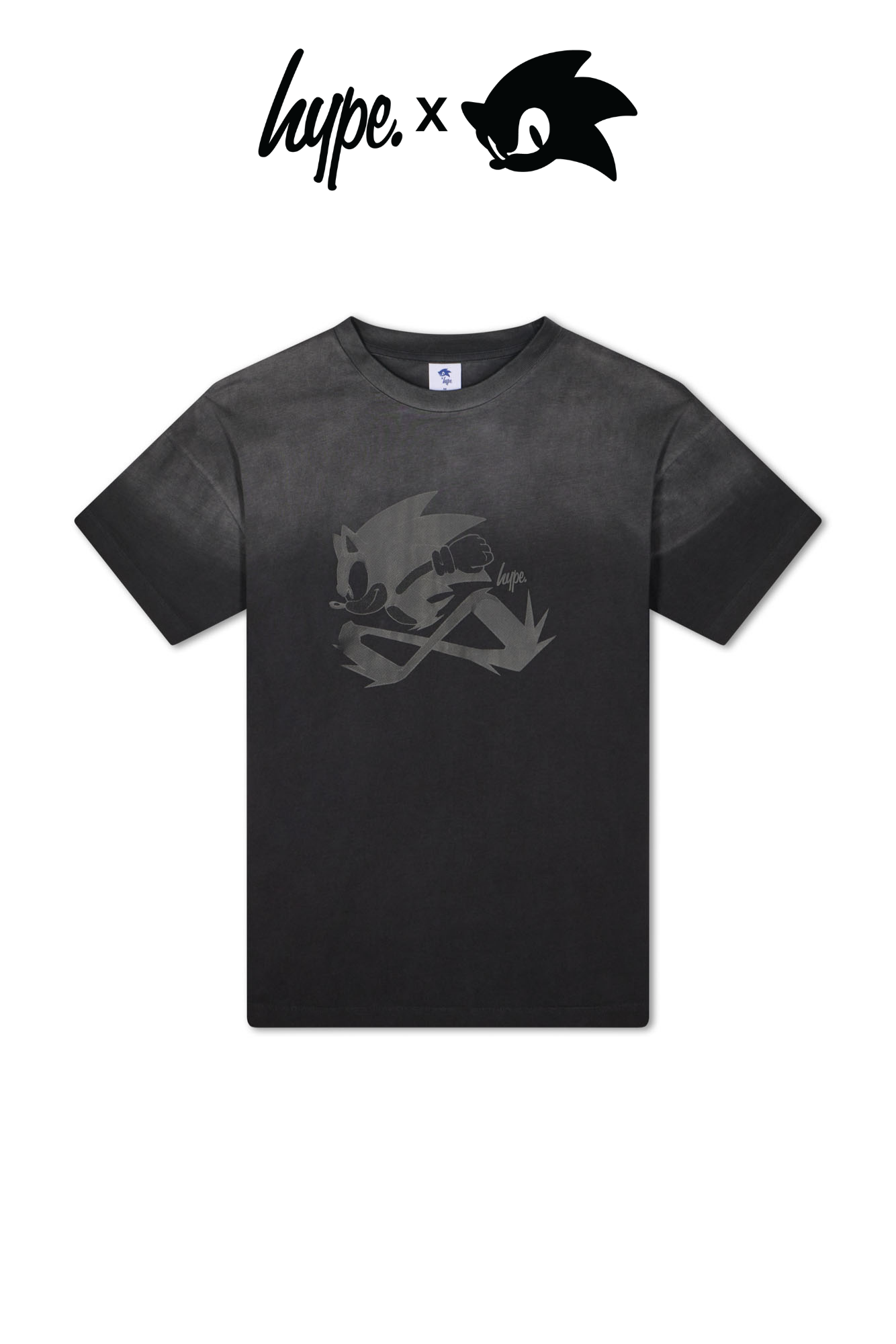 Hype x Sonic The Hedgehog™ Mens Black Sonic Doodle T-Shirt