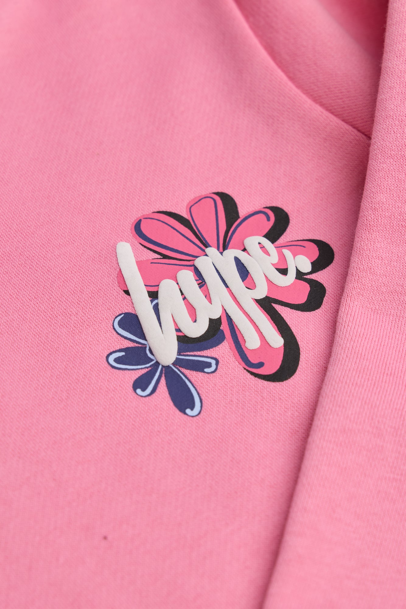 Hype Girls Pink Flower Type Hoodie