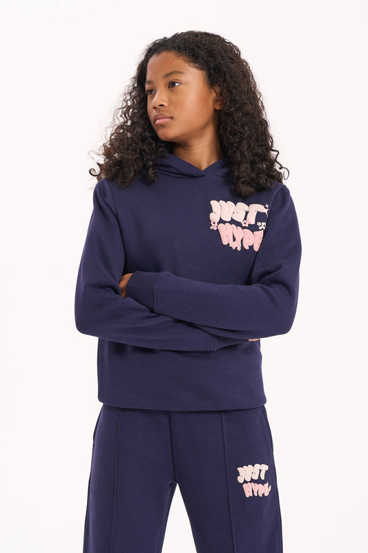Hype Girls Navy Fantasy Hoodie