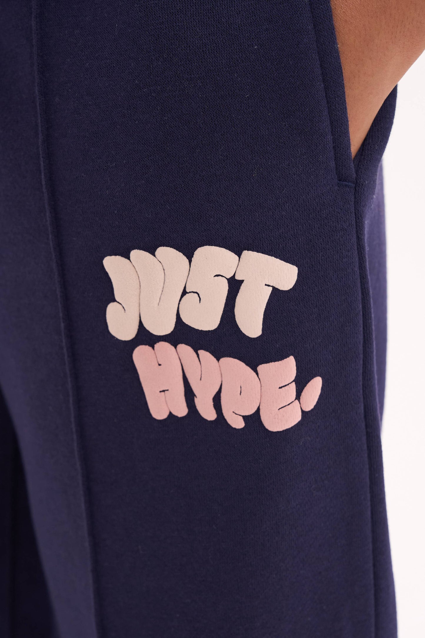 Hype Girls Navy Fantasy Wide Leg Joggers