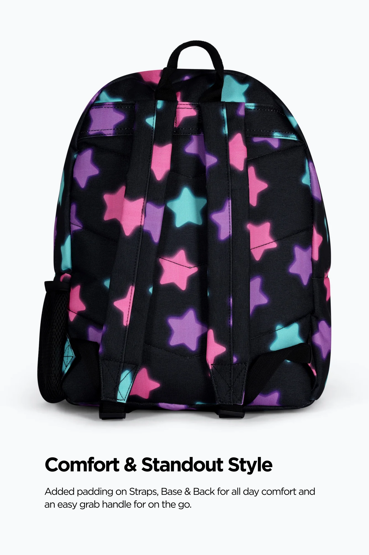 Hype Unisex Black Star Glow Backpack