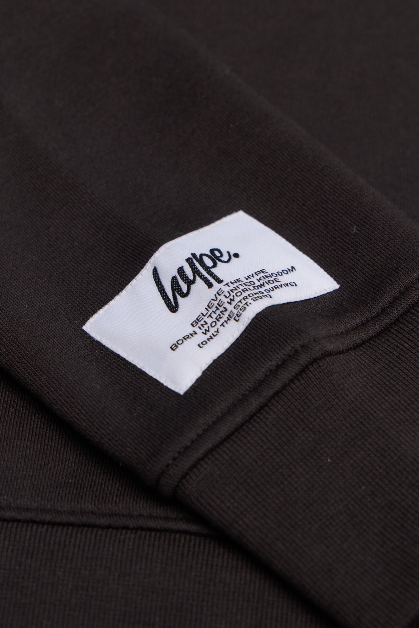Hype Girls Black Graffiti Cropped Hoodie