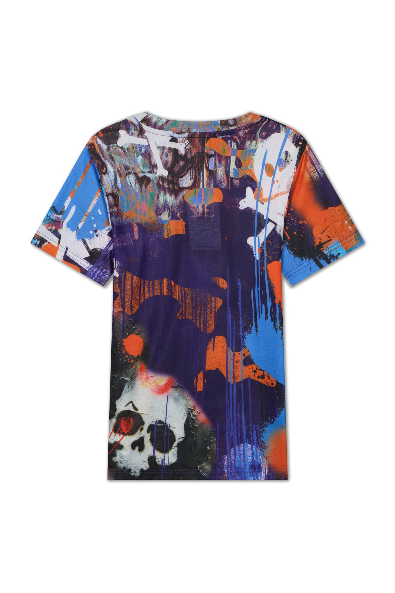 Hype Boys Multi Graffiti Skull T-Shirt