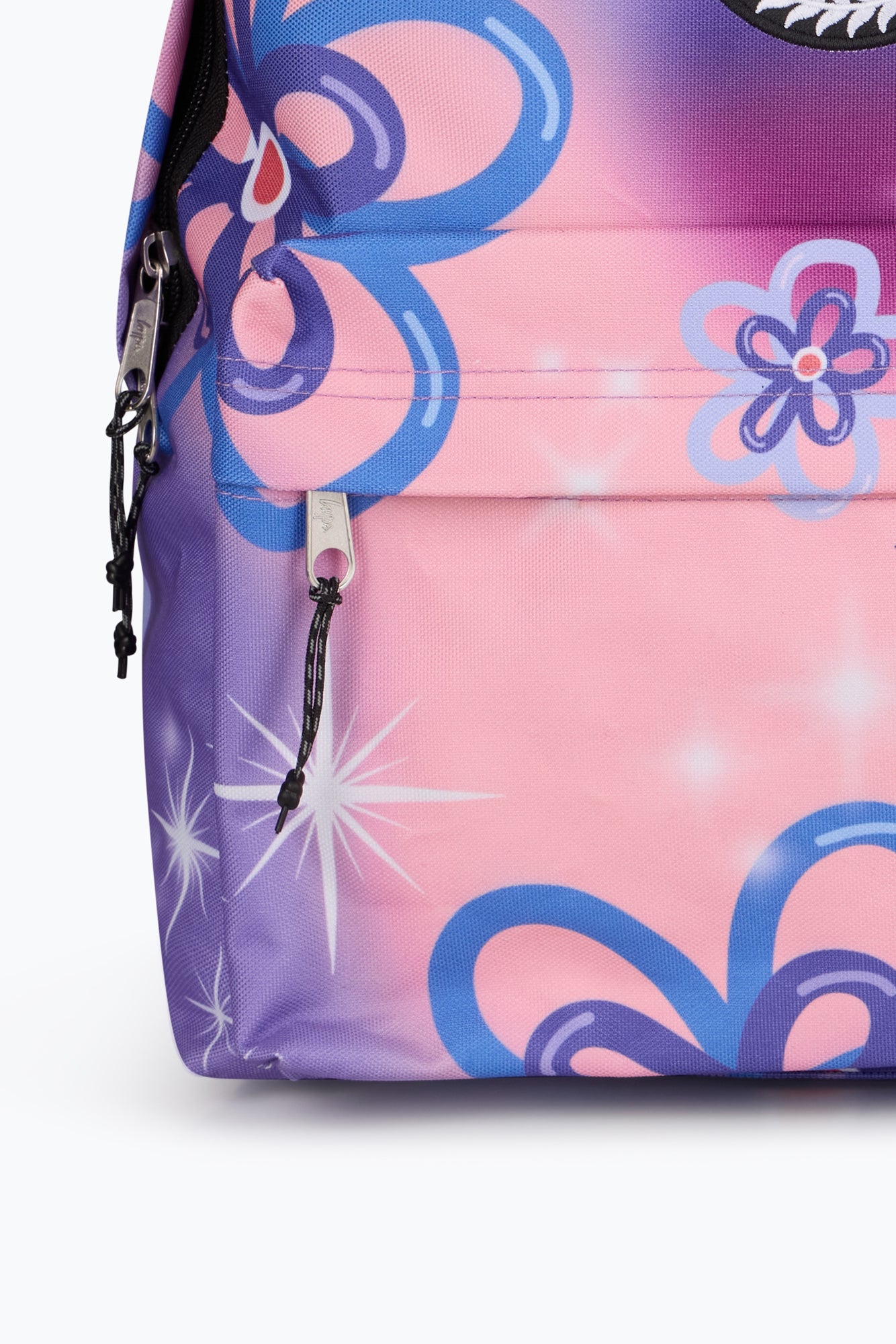 Hype Girls Purple Sparkle Flower Backpack