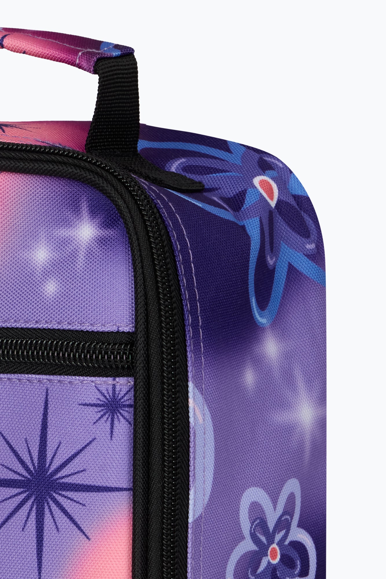 Hype Girls Purple Sparkle Flower Lunch Bag