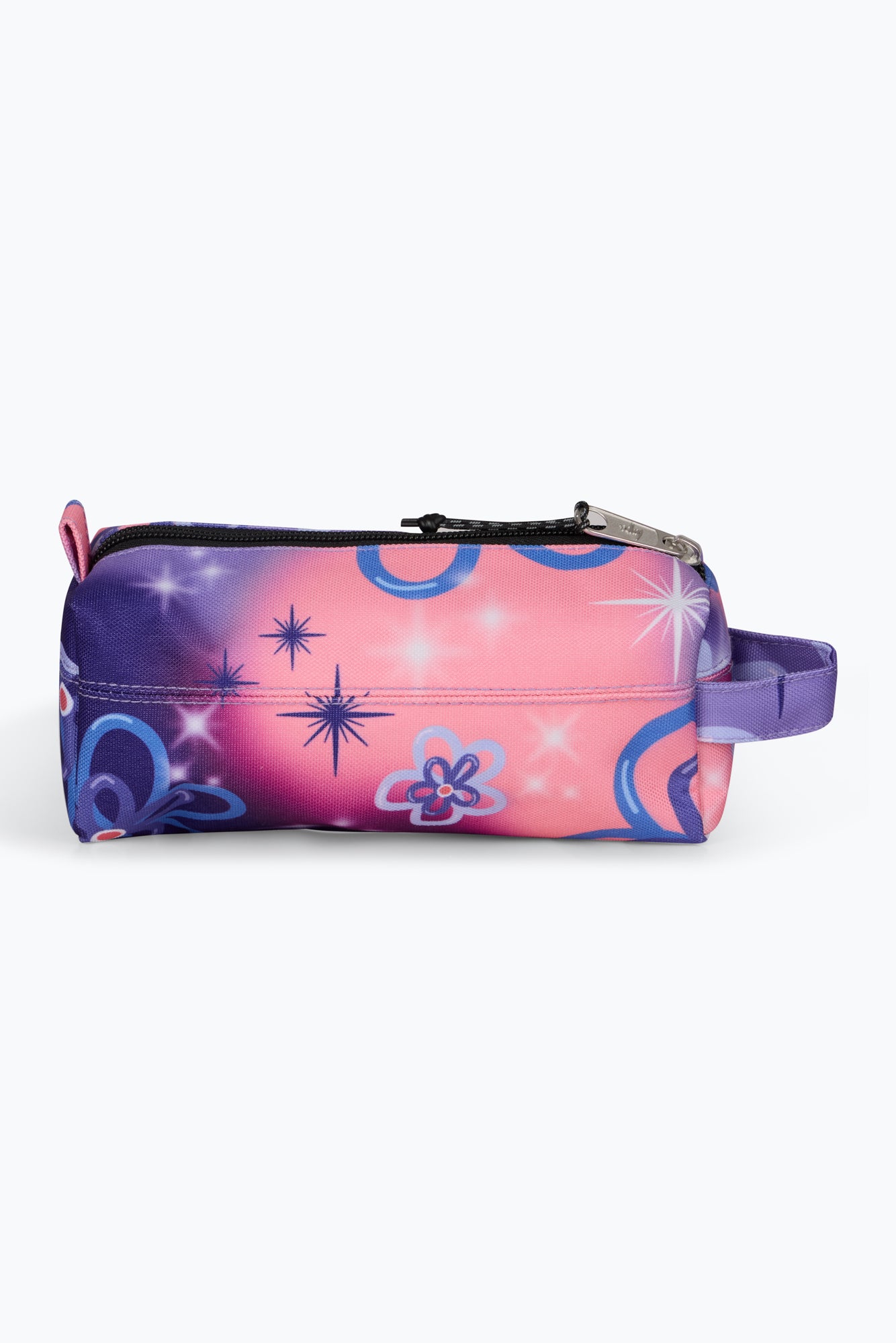 Hype Girls Purple Sparkle Flower Pencil Case