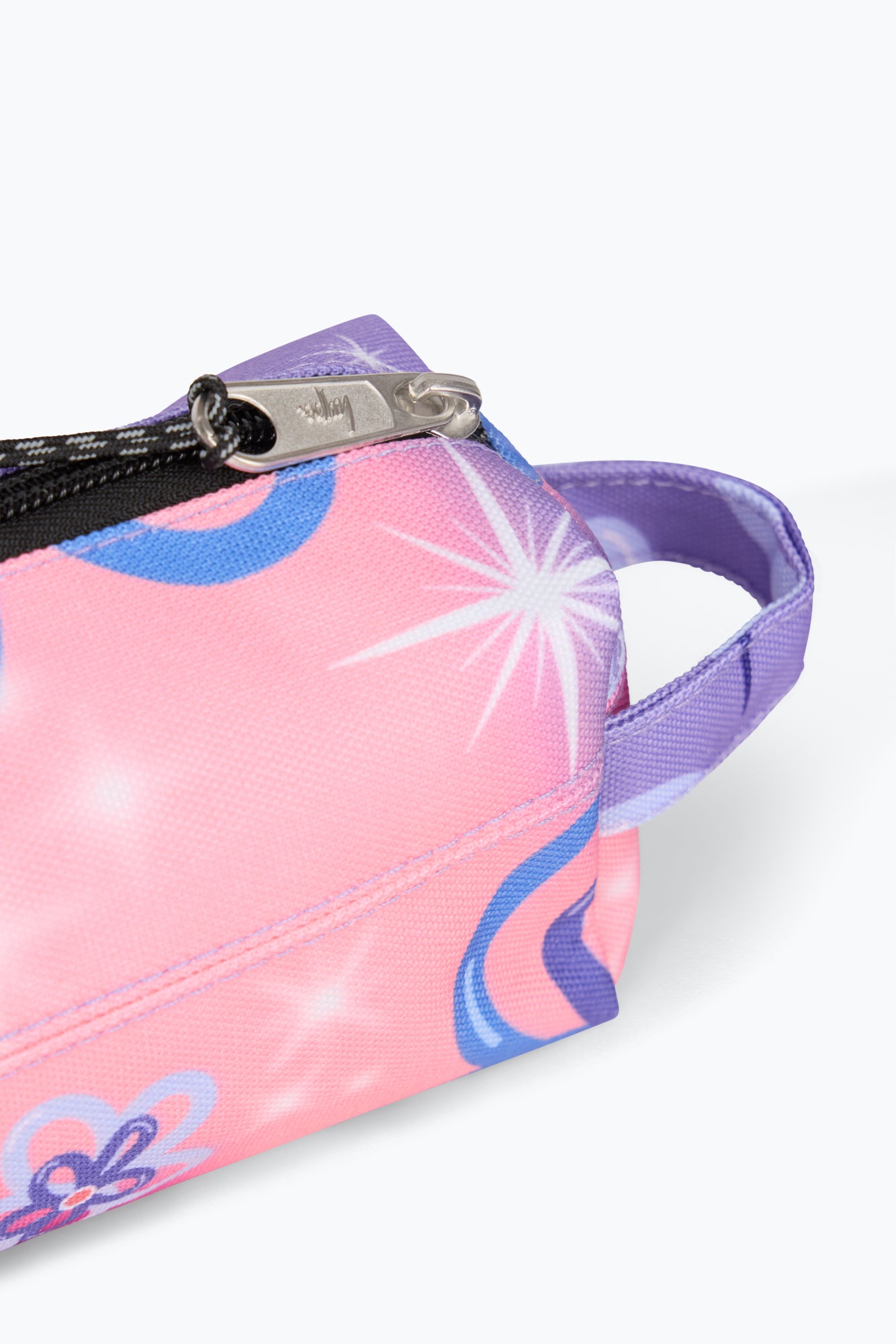 Hype Girls Purple Sparkle Flower Pencil Case