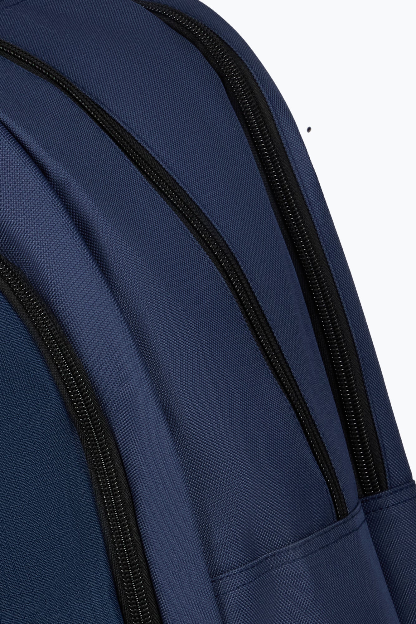 Hype Kids Navy Square Rubber Multi Pocket Backpack