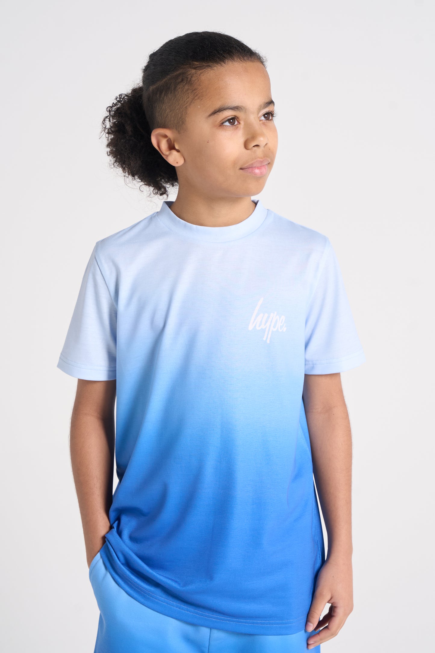 Hype Boys Blue Fade T-Shirt & Shorts Set