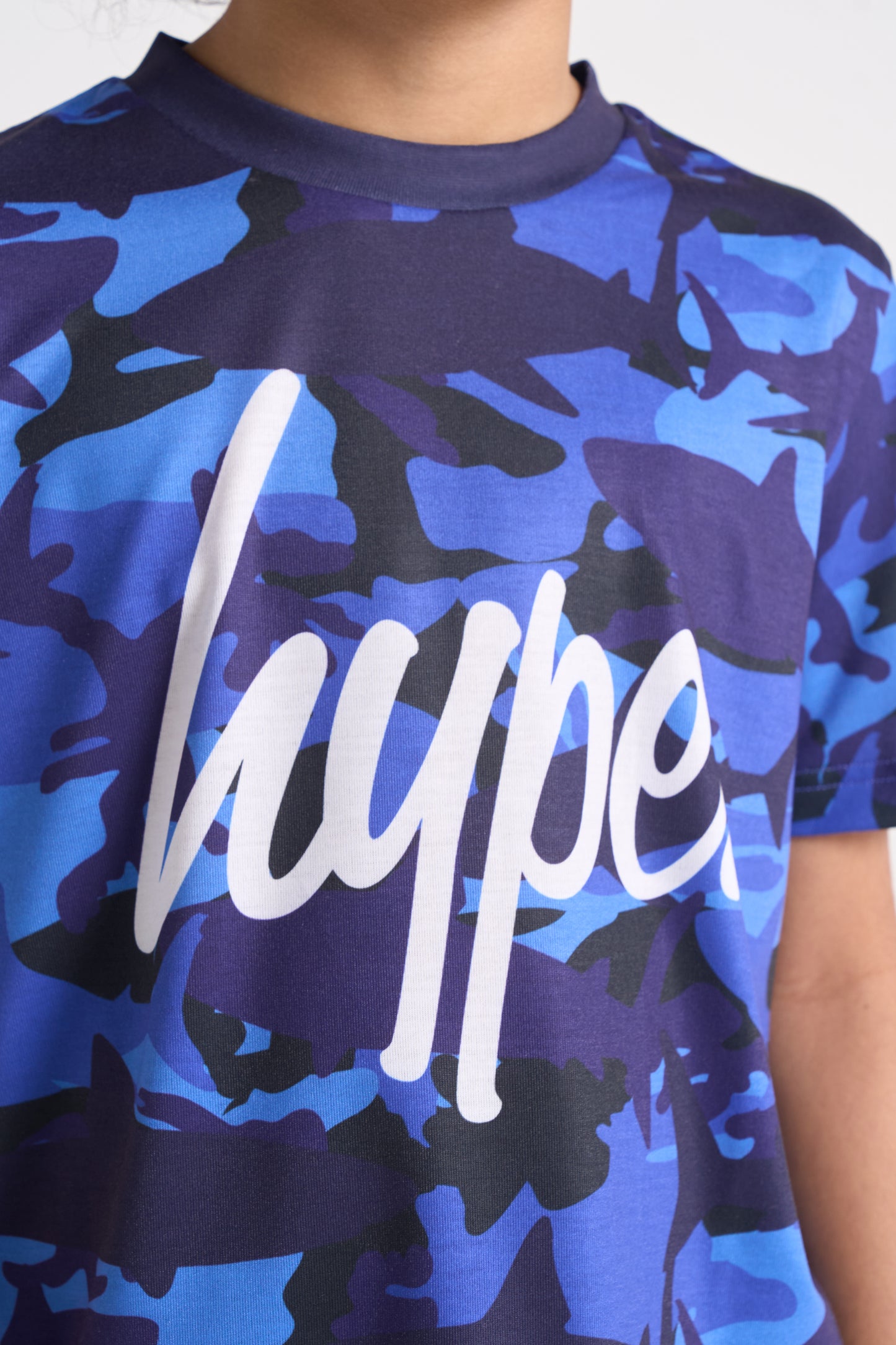 Hype Boys Navy Jaws Camouflage T-Shirt