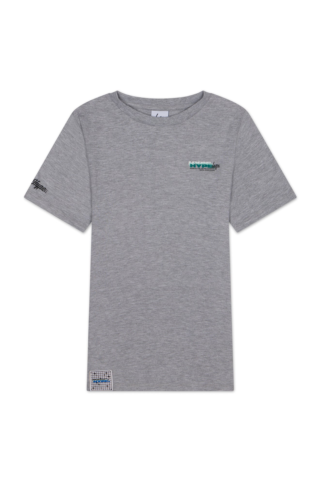 Hype Boys Grey Marl Cosmic T-Shirt