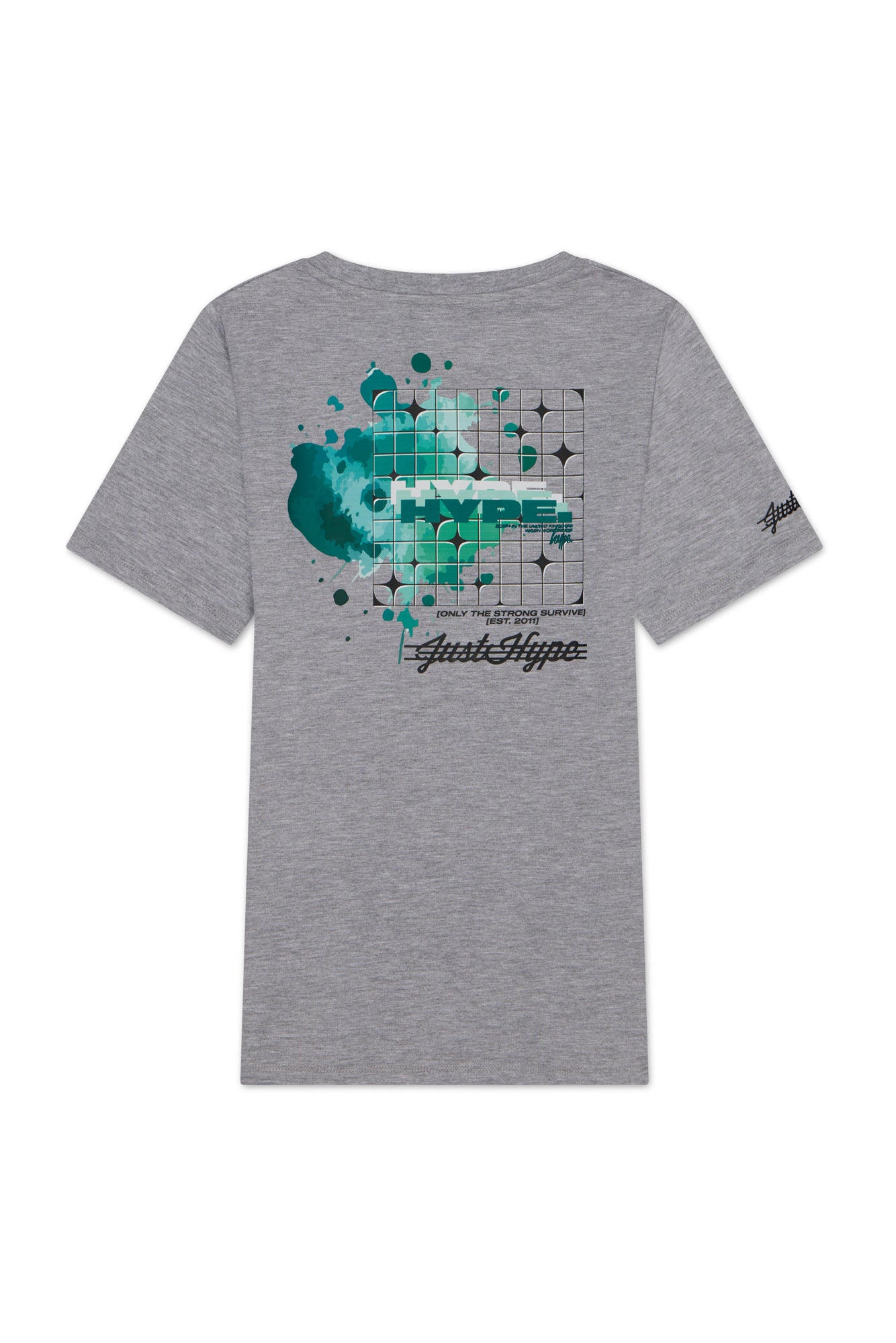 Hype Boys Grey Marl Cosmic T-Shirt