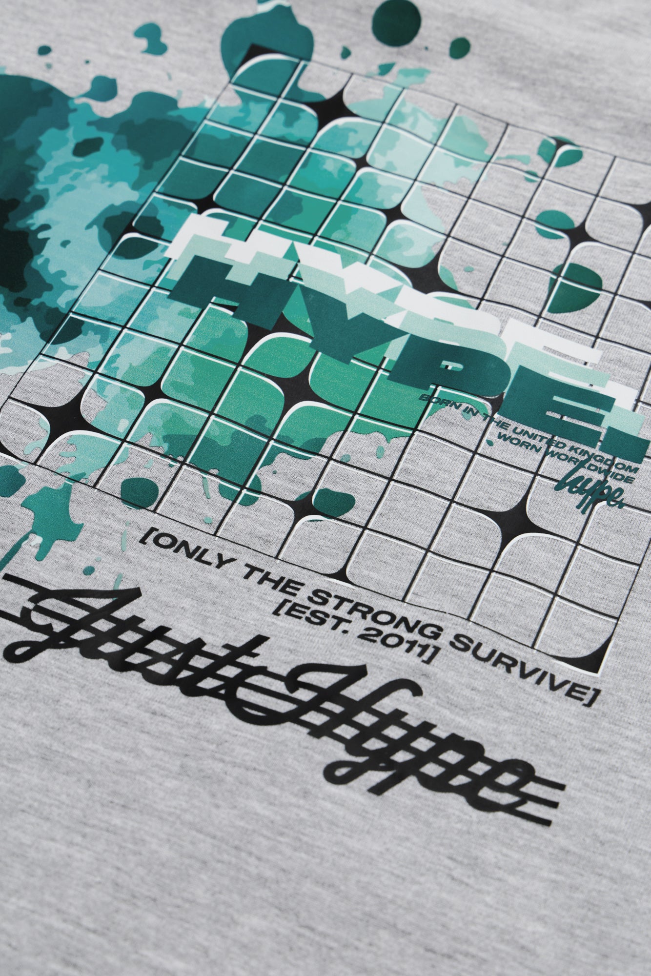 Hype Boys Grey Marl Cosmic T-Shirt