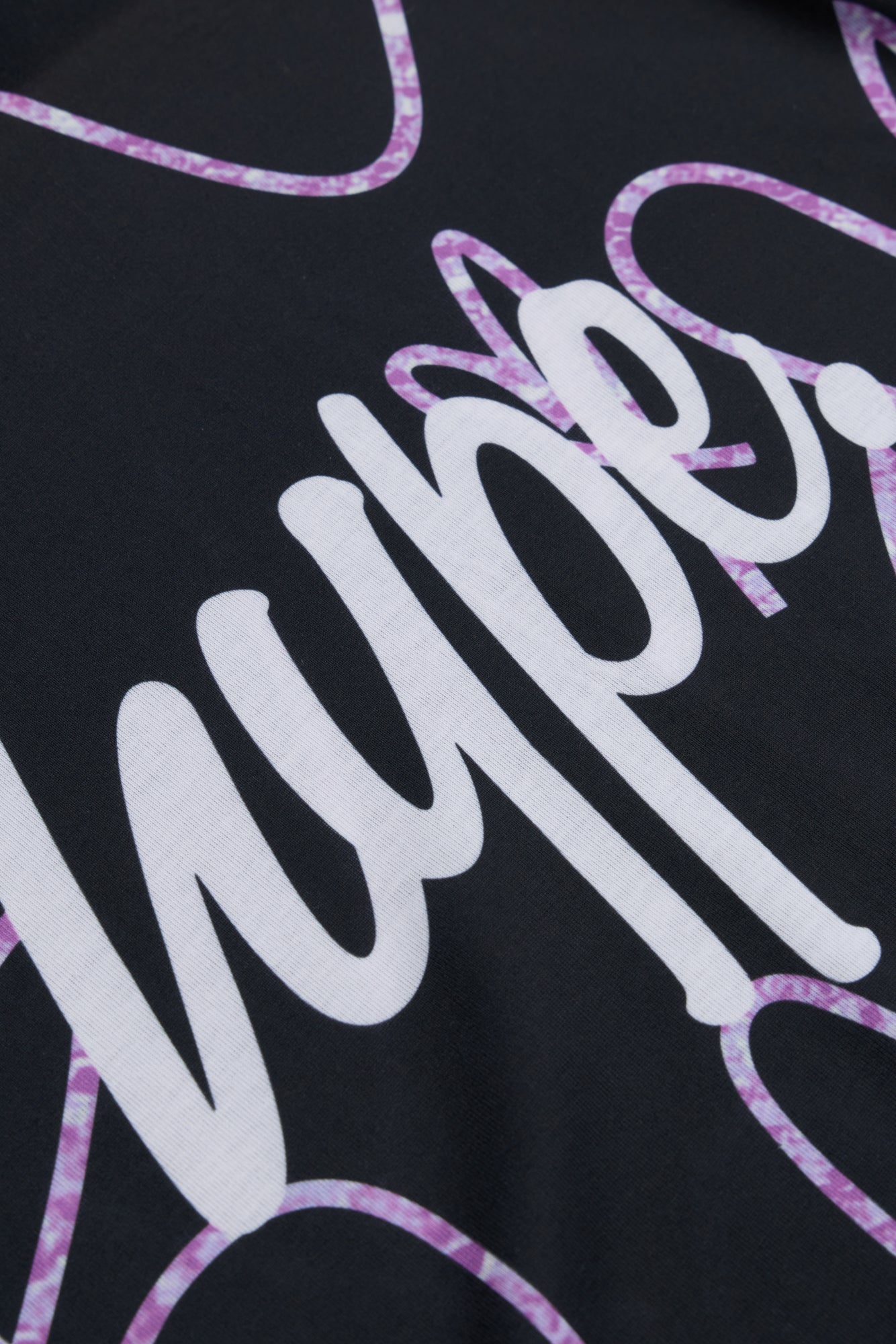 Hype Girls Black Scribble Hearts T-Shirt