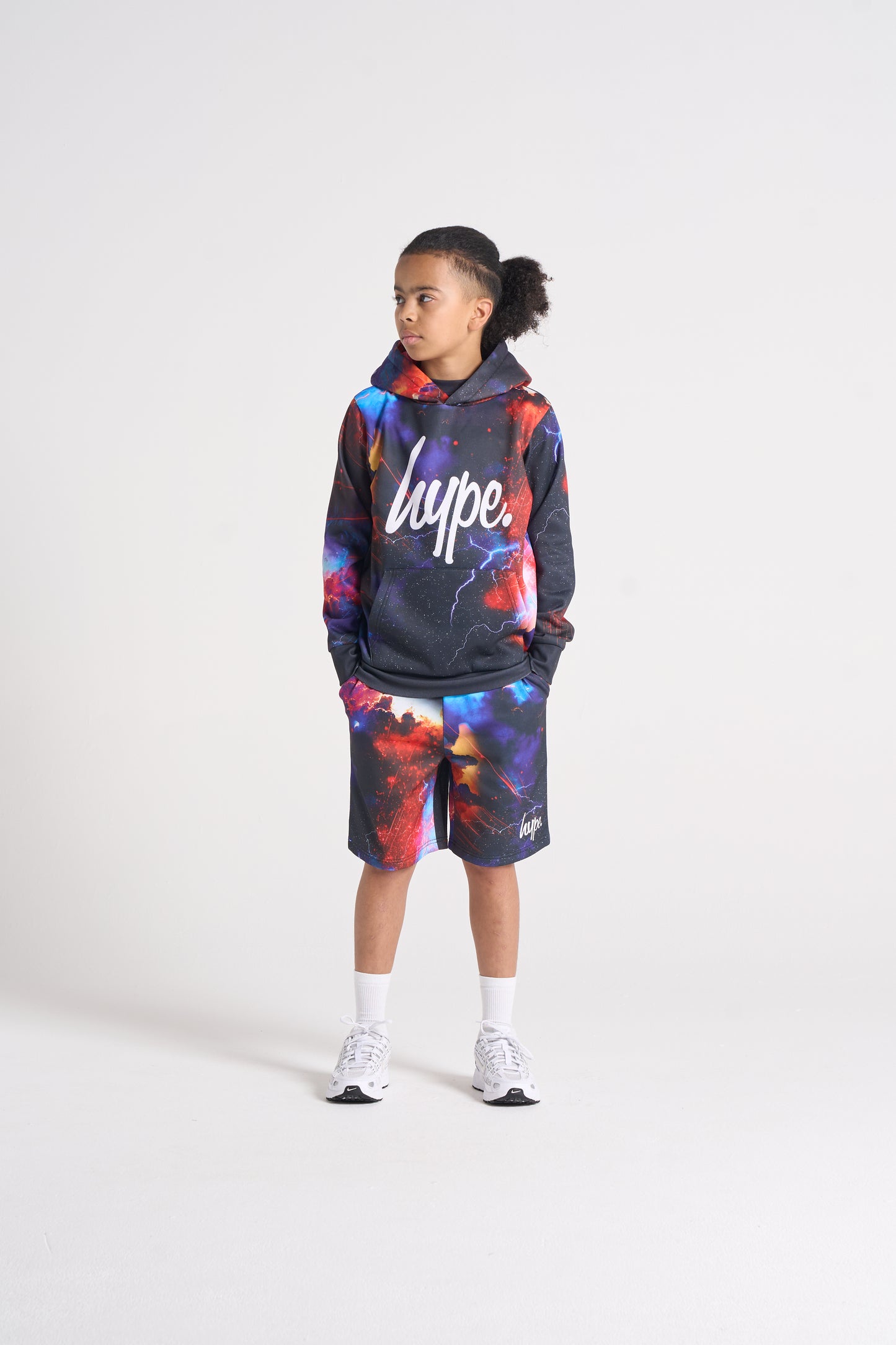 Hype Boys Black Constellation Sweat Shorts