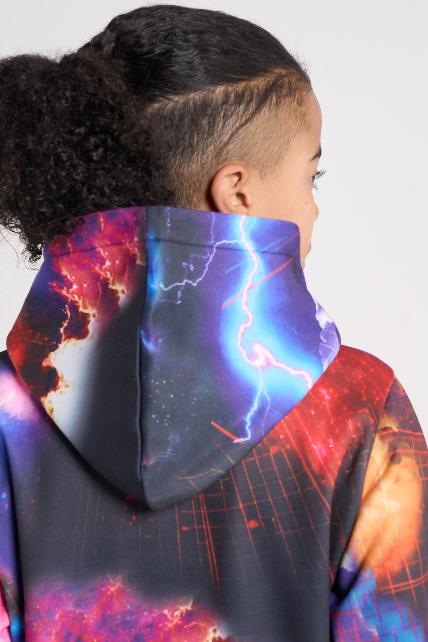 Hype Boys Black Constellation Hoodie & Shorts Set