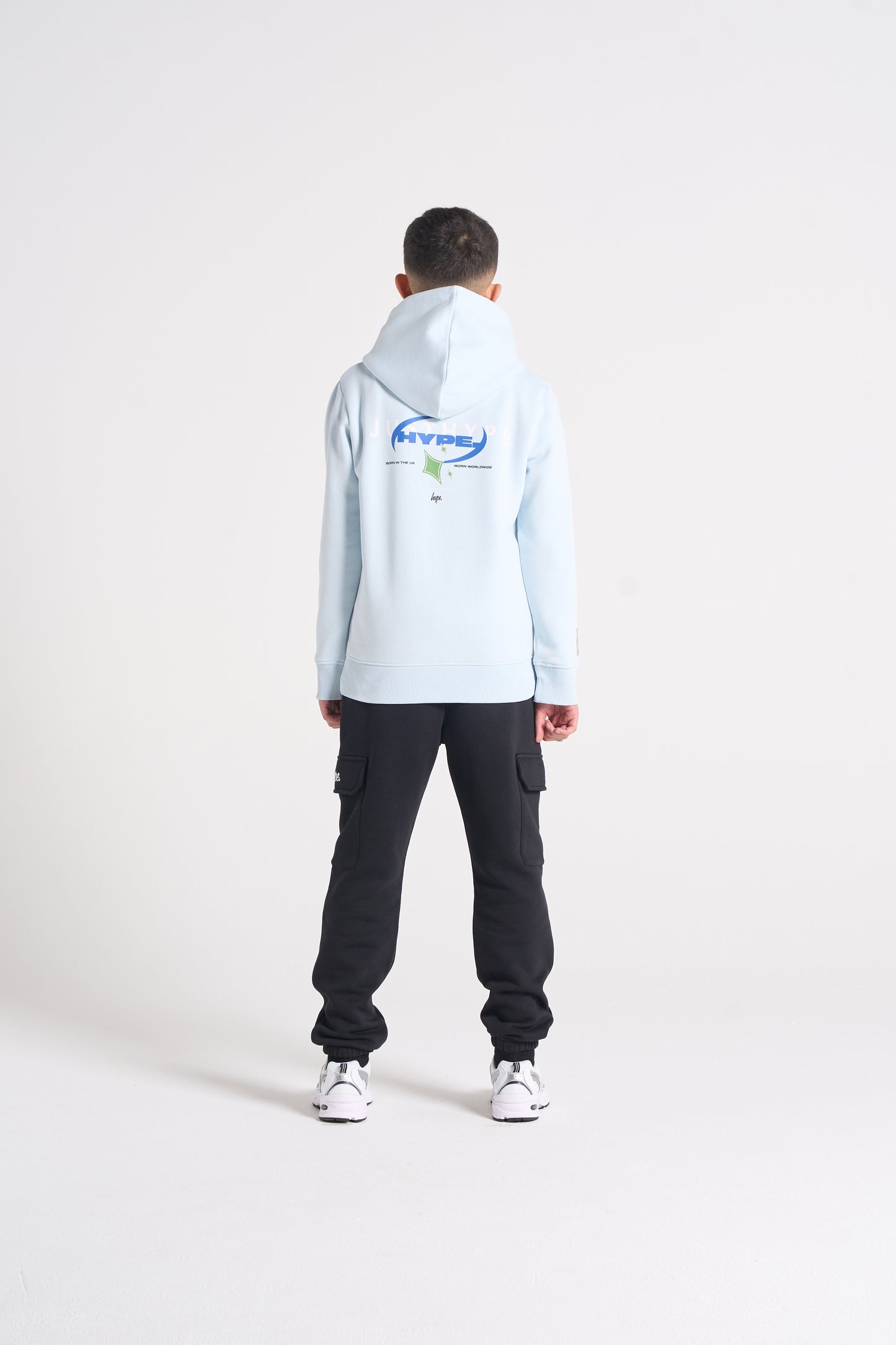 Hype Boys Black Cargo Pocket Joggers