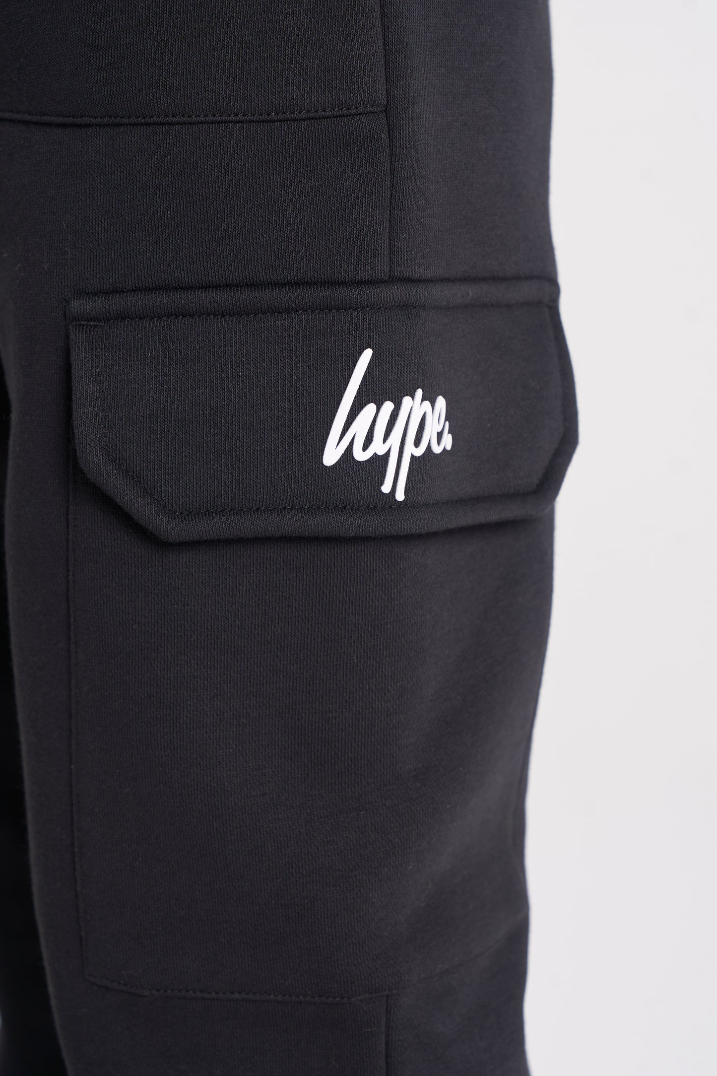 Hype Boys Black Cargo Pocket Joggers