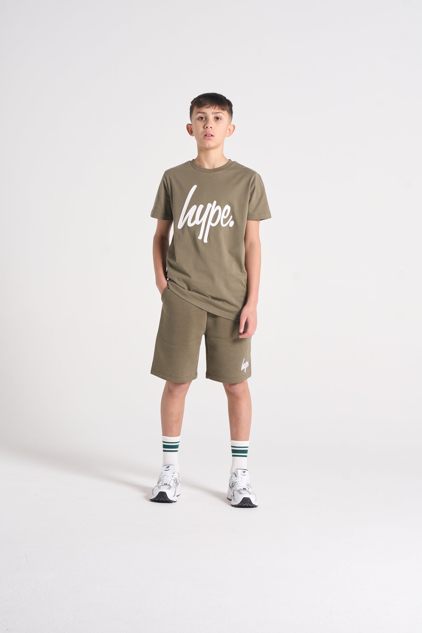 Hype Boys Green Entity Sweat Shorts