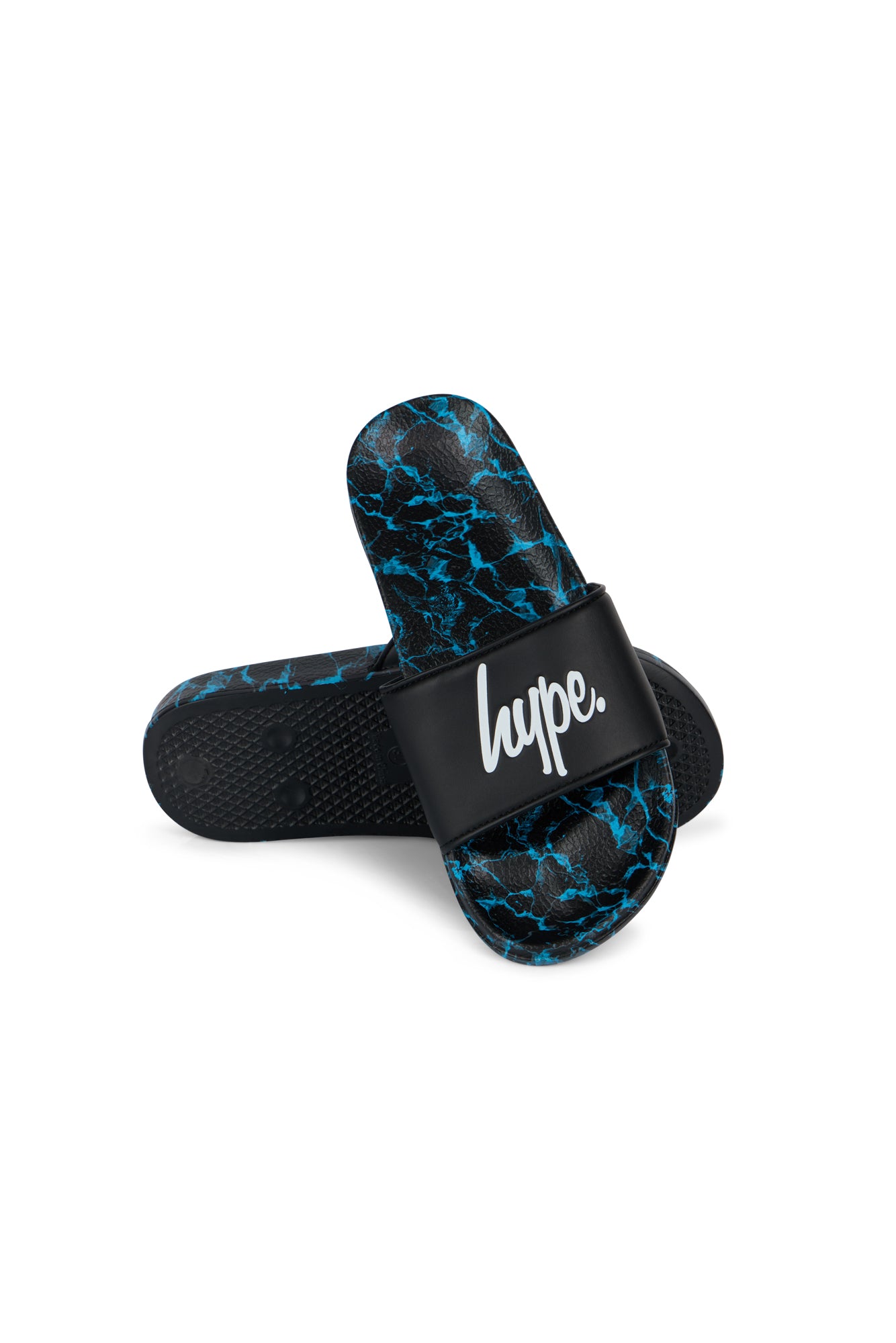 Hype Boys Black X-Ray Pool Sliders