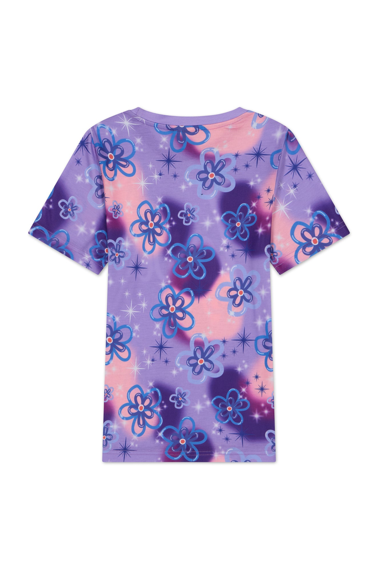 Hype Girls Purple Sparkle Flower T-Shirt & Shorts Set