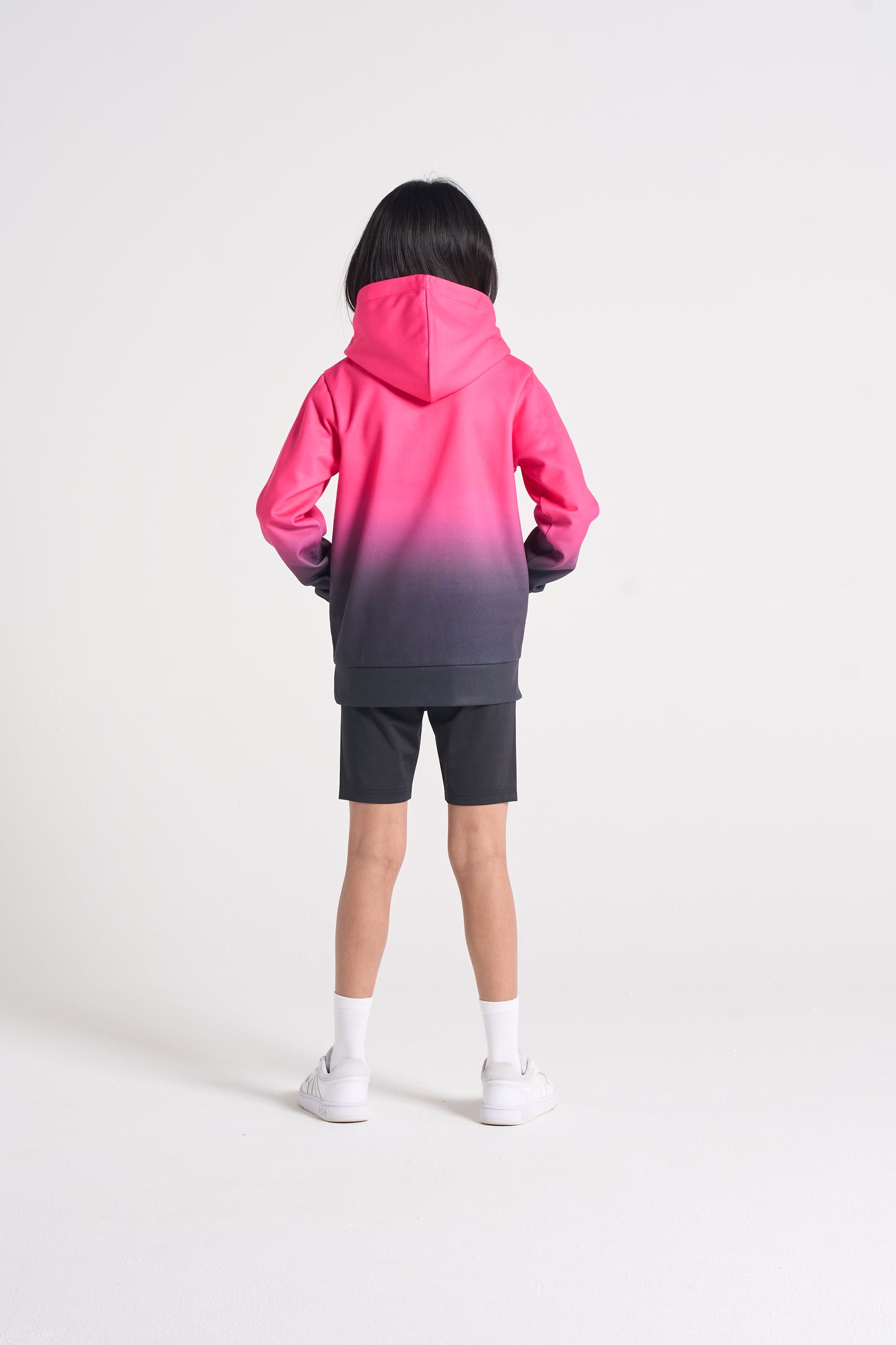 Hype Girls Pink/Black Fade Hoodie